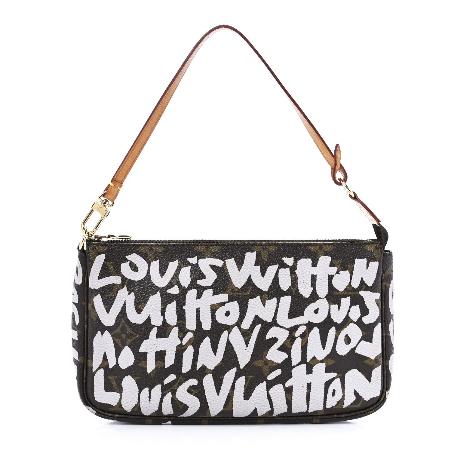 Louis Vuitton x Stephen Sprouse Limited Edition Graffiti Pochette Accessories Bag White