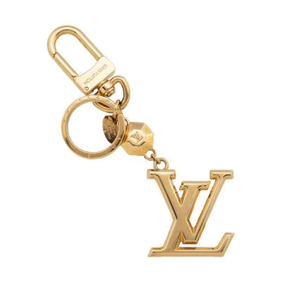 LOUIS VUITTON Facettes Bag Charm Key Holder Gold-US