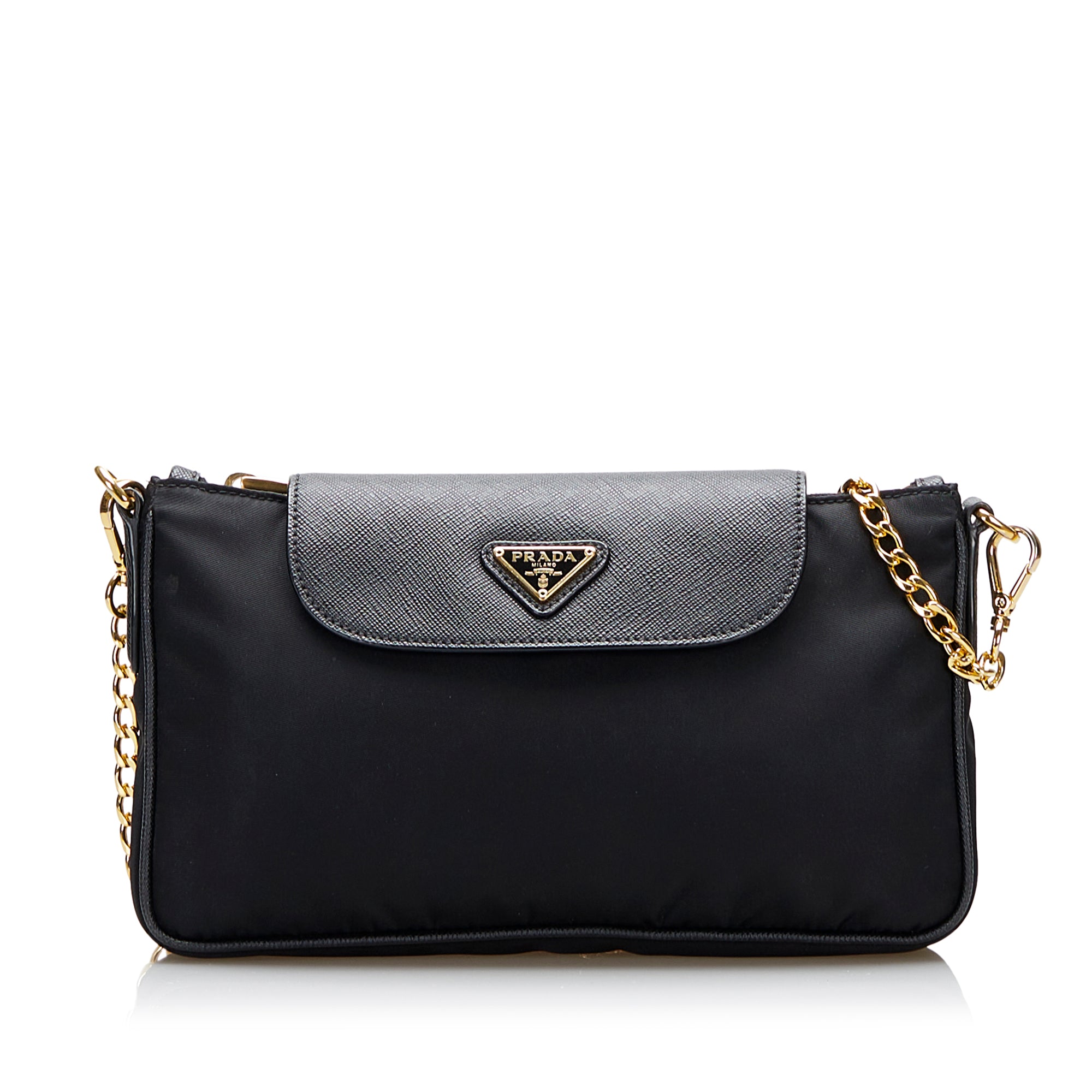 Prada Tessuto Saffiano Nylon Nero Bag, Luxury, Bags & Wallets on