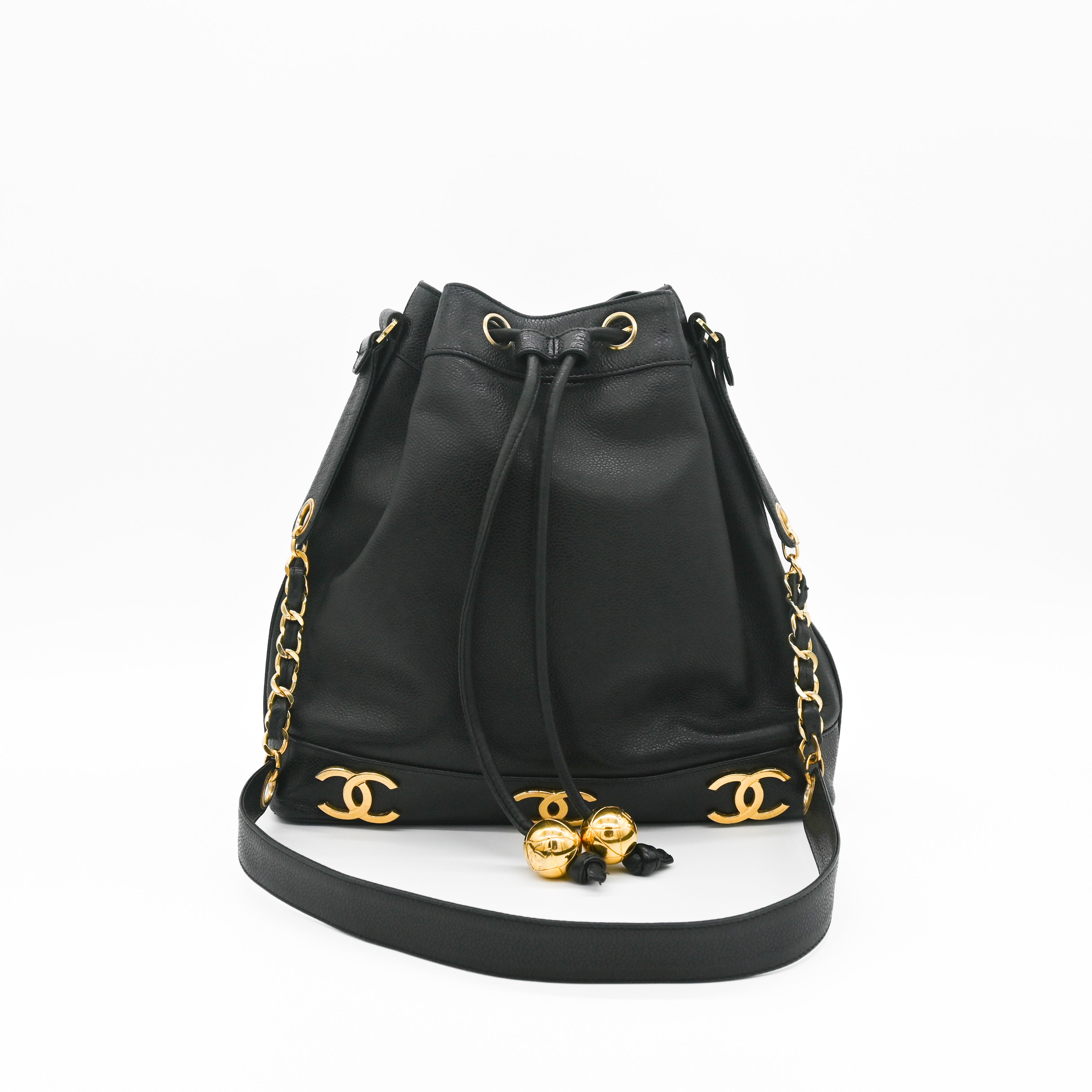 Chanel Mini Drawstring CC Bucket Bag