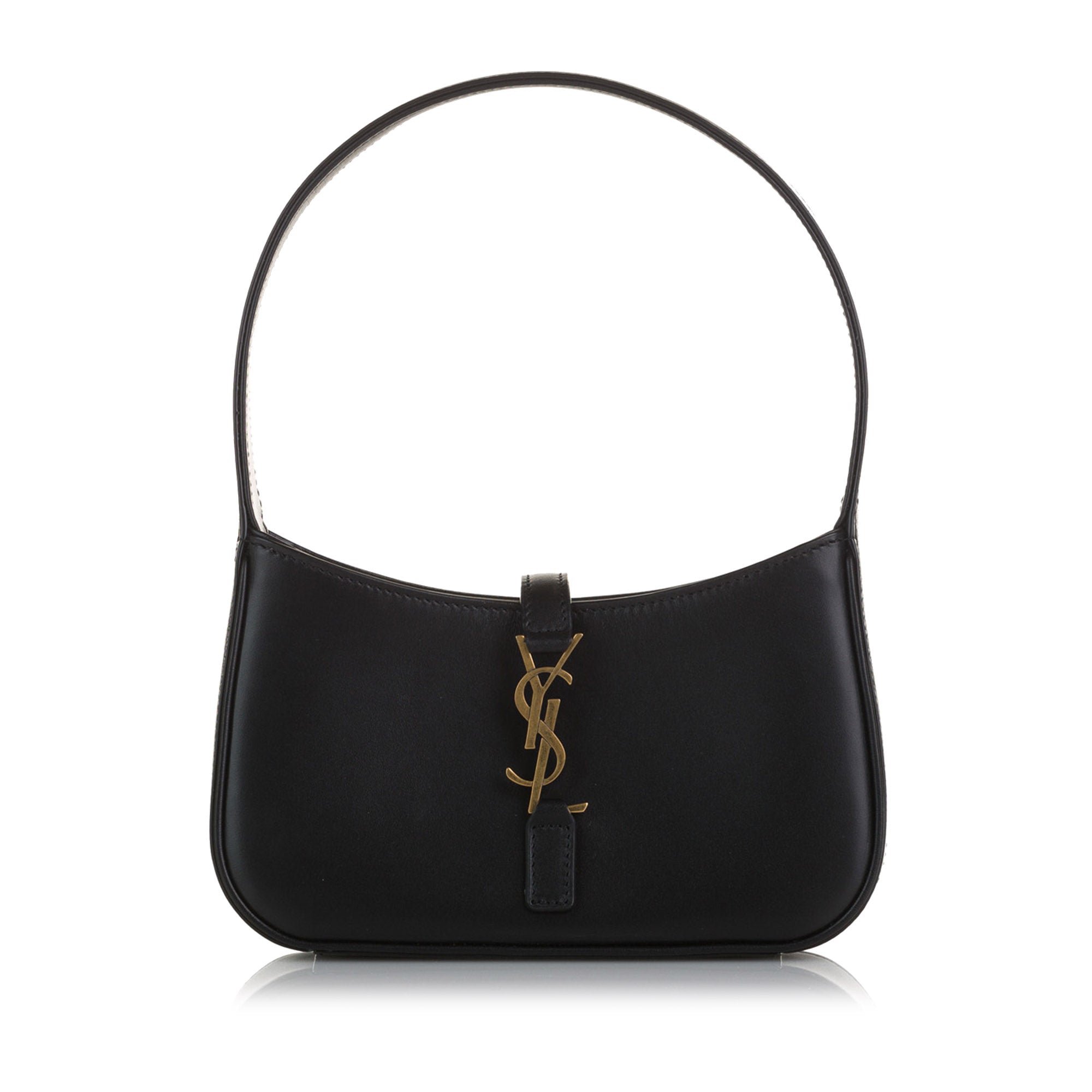 Le 5 á 7 Hobo Shoulder Bag in Black Saint Laurent