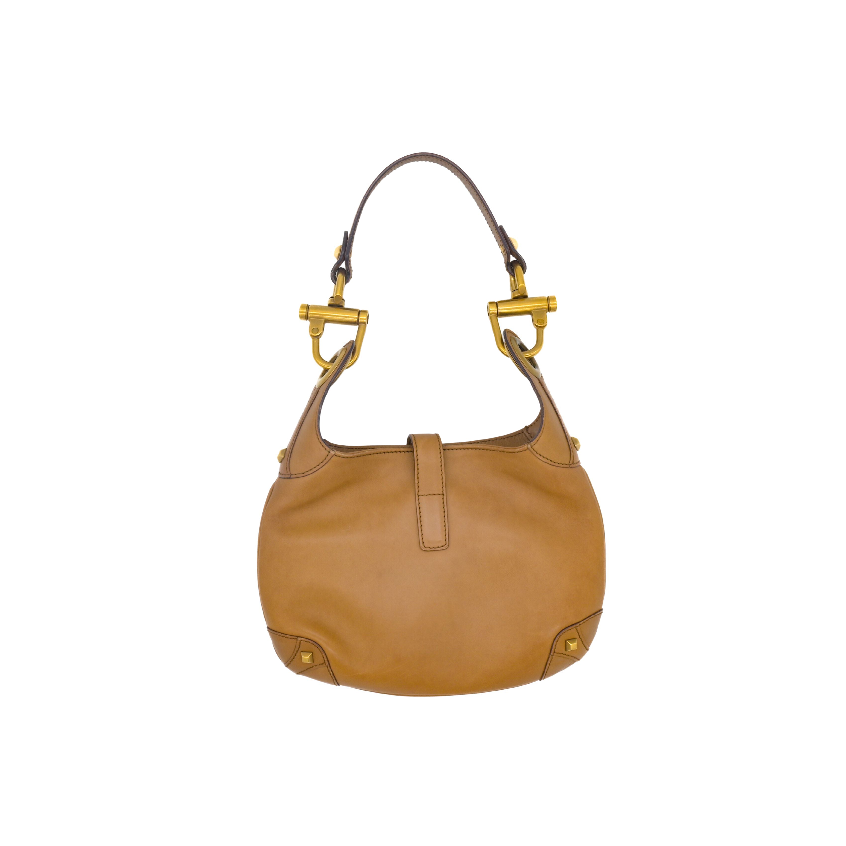 GUCCI Gucci Jackie Vintage Mini Hobo in Cognac Brown Leather (was $848) - Vault 55