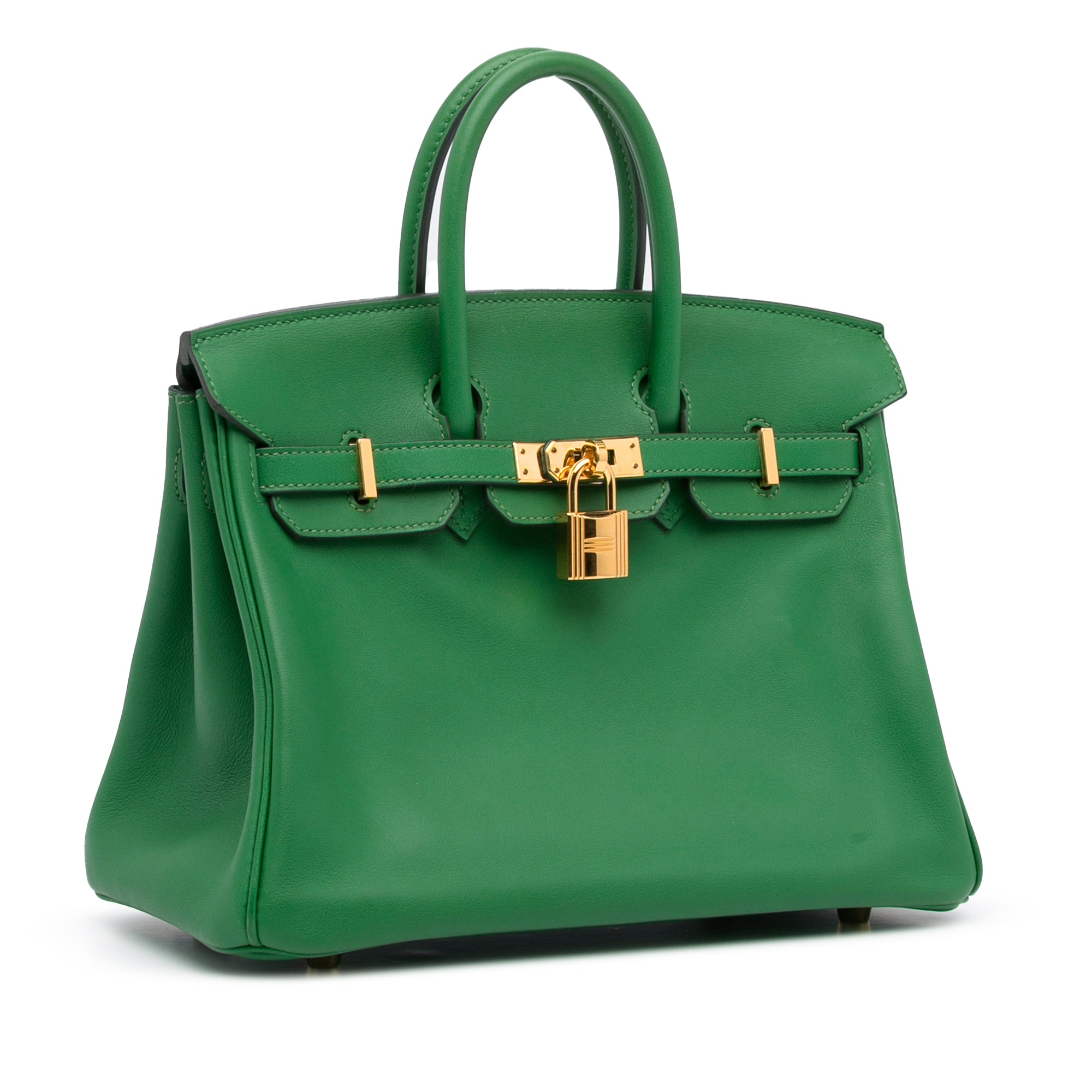 Hermes Swift Birkin 25 Bambou Green with Gold Hardware – Vault 55