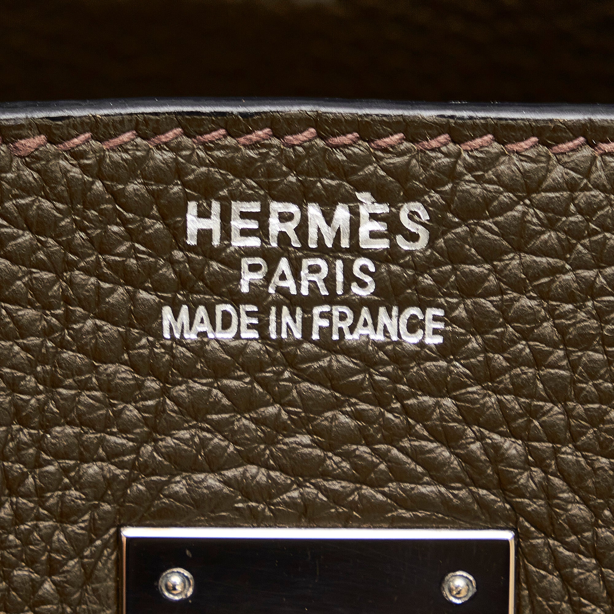 Hermes Kelly 35 Olive Green Togo Bag