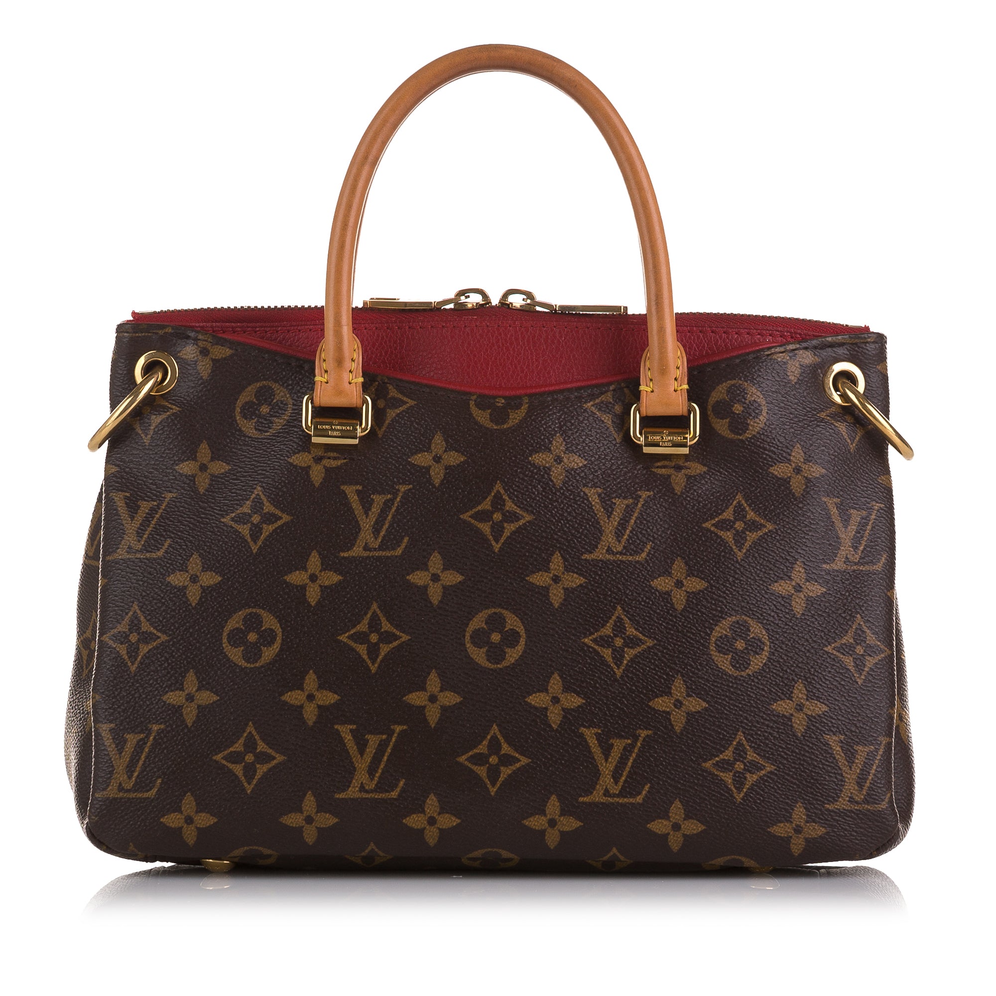 Louis Vuitton, Bags, Lv Louis Vuitton Pallas Cosmetic Beauty Pouch  Pochette Cerise Red