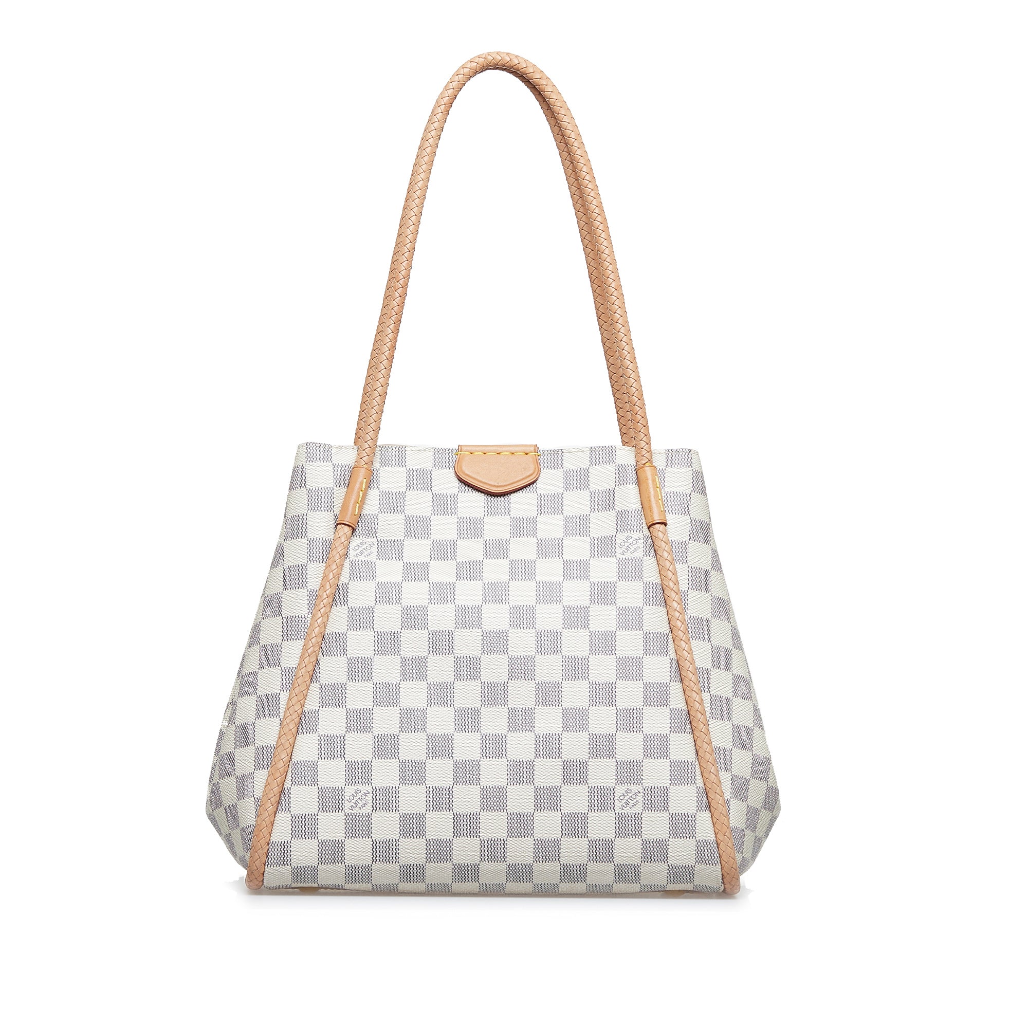 Louis Vuitton PROPRIANO Damier Azur Canvas Shoulder Tote Bag Rose