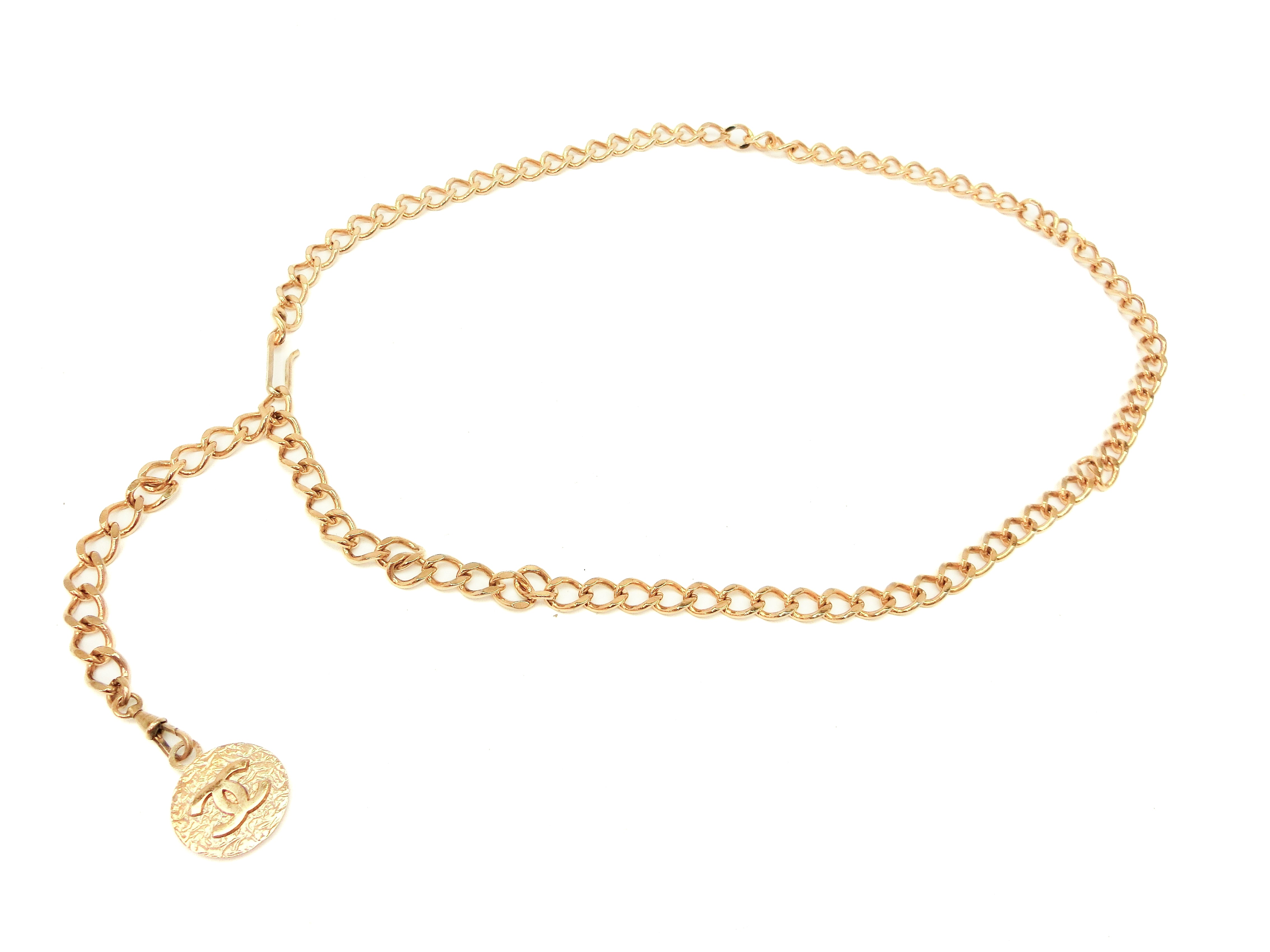 CHANEL Chanel Vintage Medallion Chain Link Belt - Vault 55