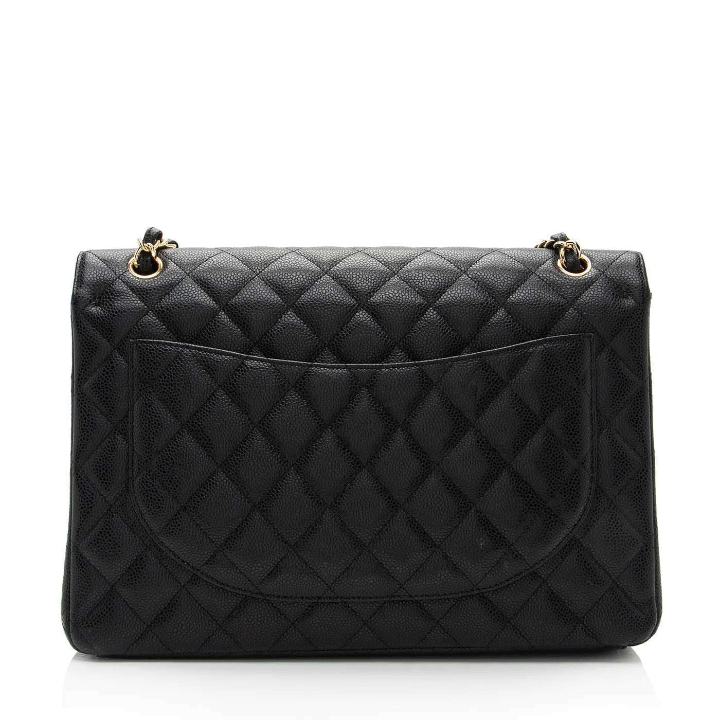 Chanel Double Flap Maxi Classic Black Caviar Shoulder Bag