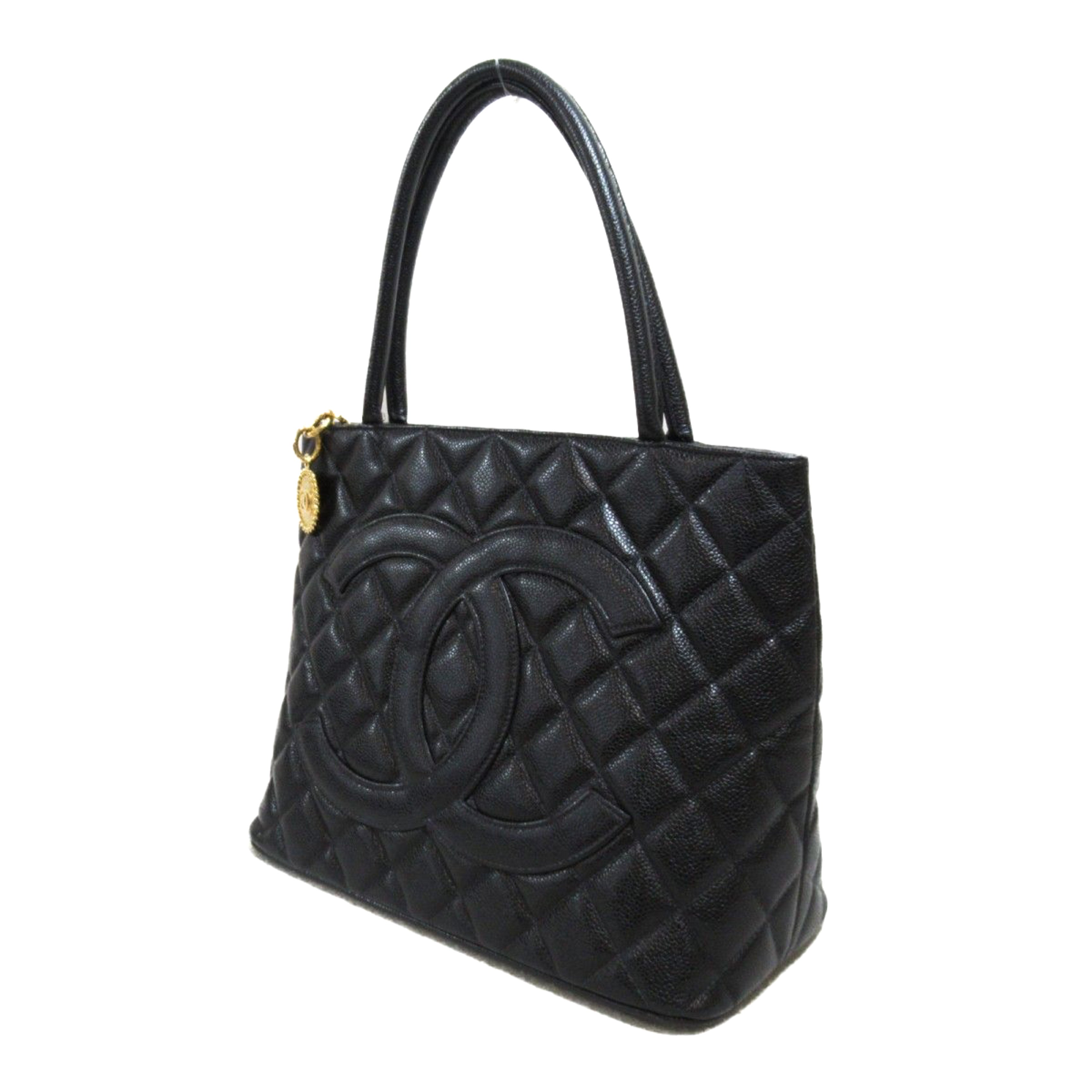CHANEL Chanel Caviar Medallion Tote with Gold Hardware - Vault 55