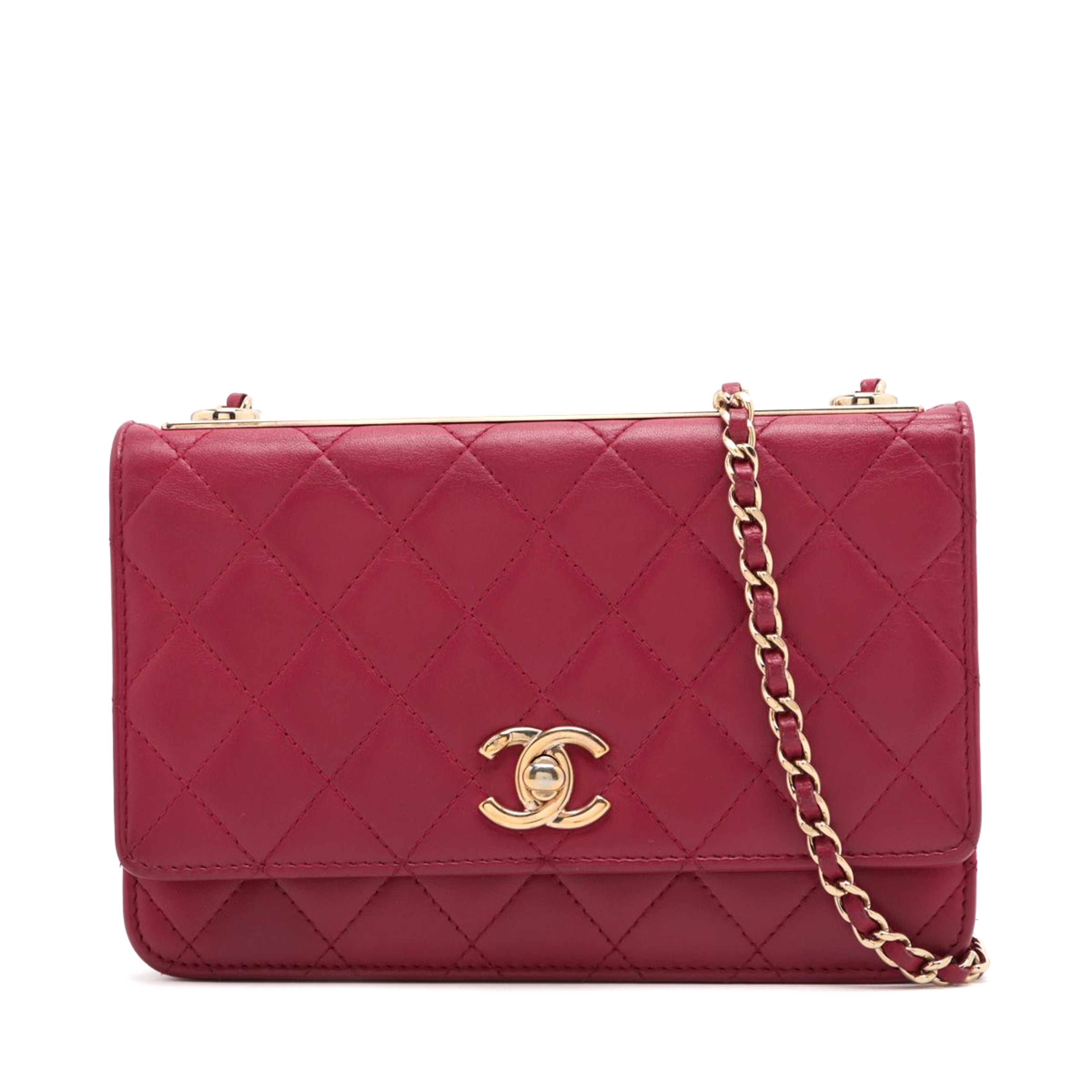 CHANEL Chanel Quilted Trendy CC Wallet On Chain in Bordeaux - Vault 55