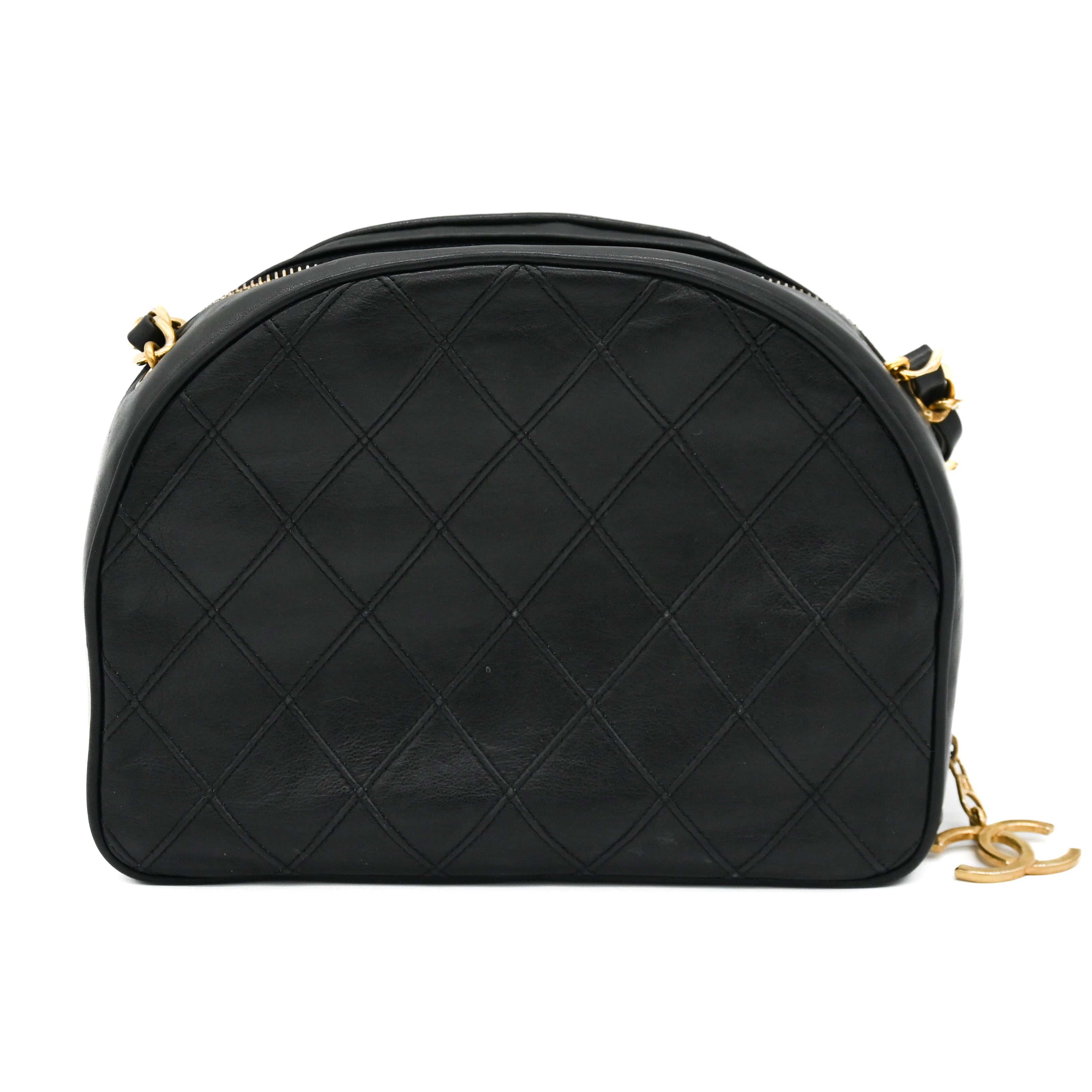 Chanel Vintage Half Moon Lambskin Timeless Charm Chain Handle Bag – Vault 55