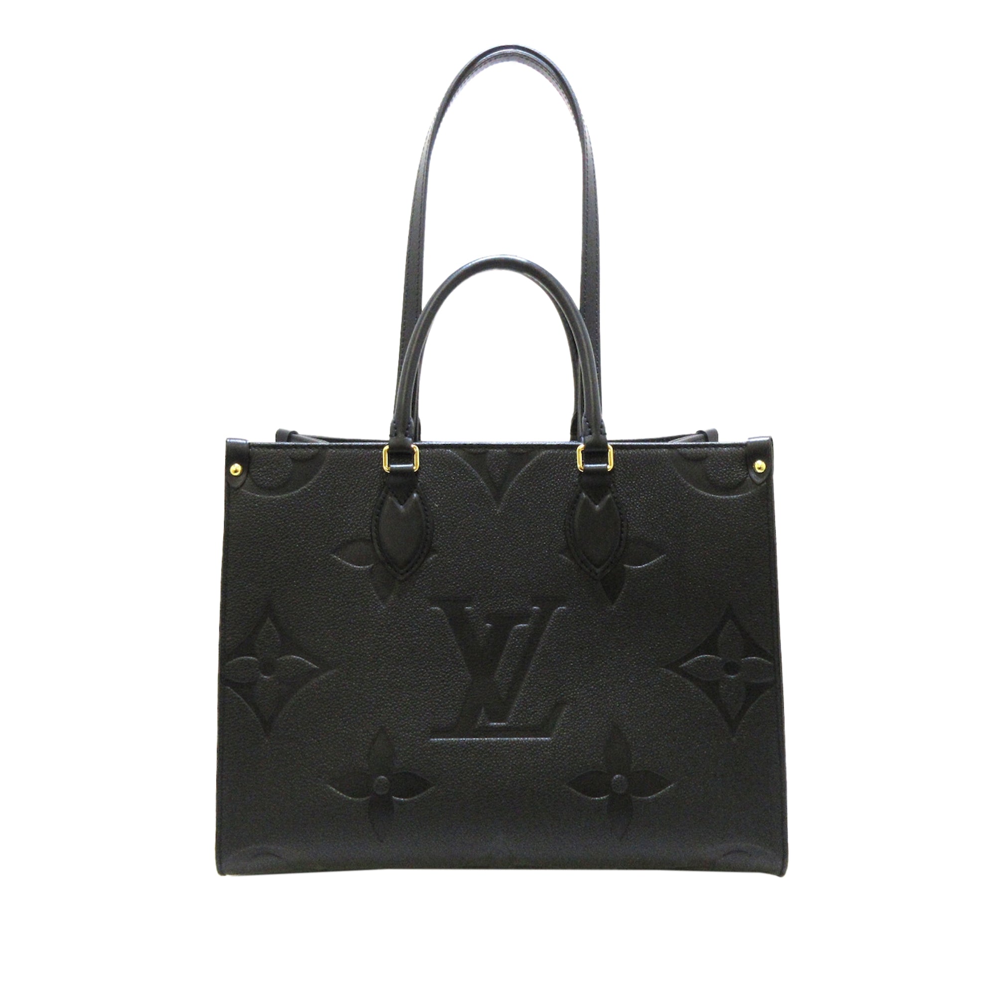 LOUIS VUITTON LIKE NEW Louis Vuitton Monogram Empreinte Onthego MM Black - Vault 55