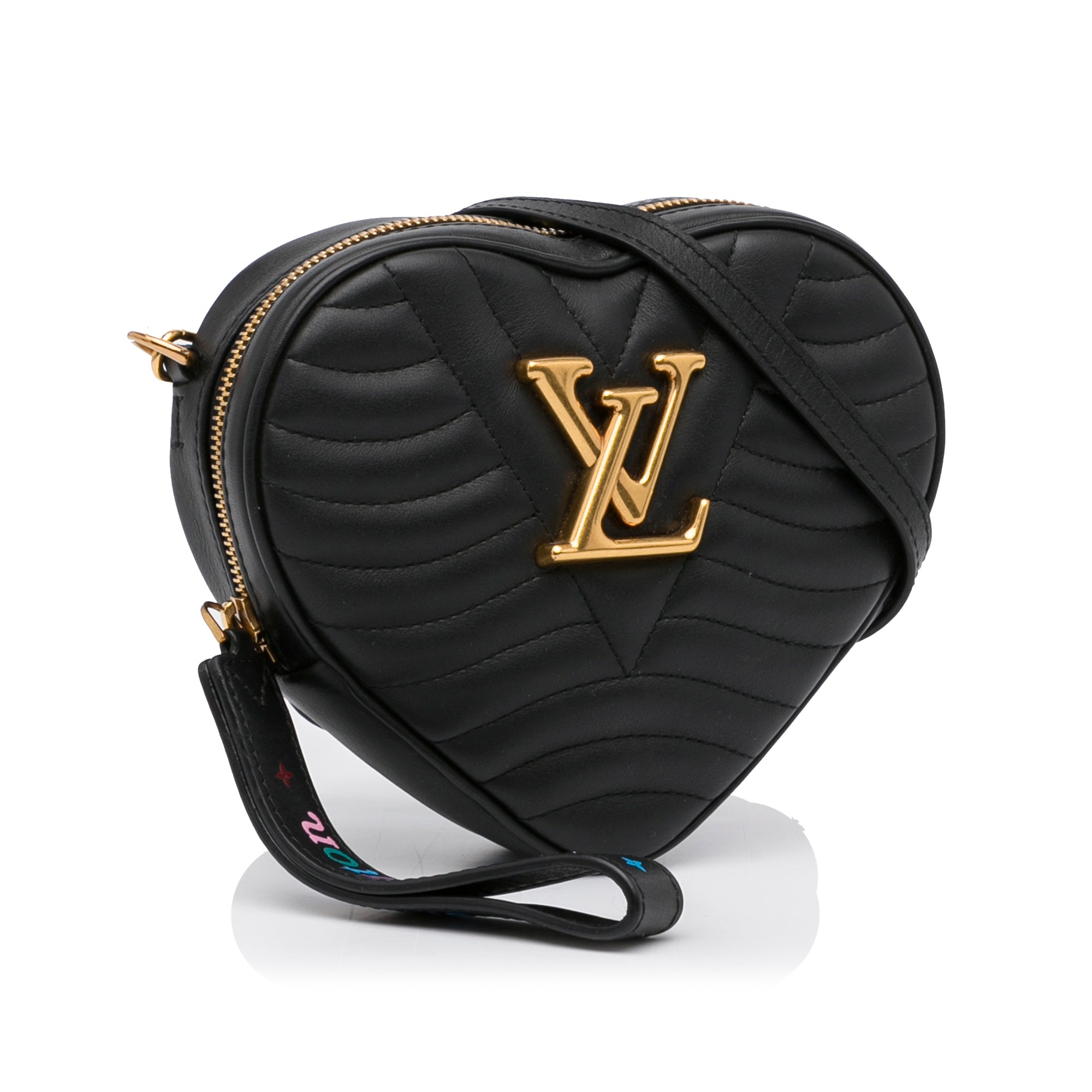 Louis Vuitton New Wave Love Lock Heart Crossbody Black – Vault 55