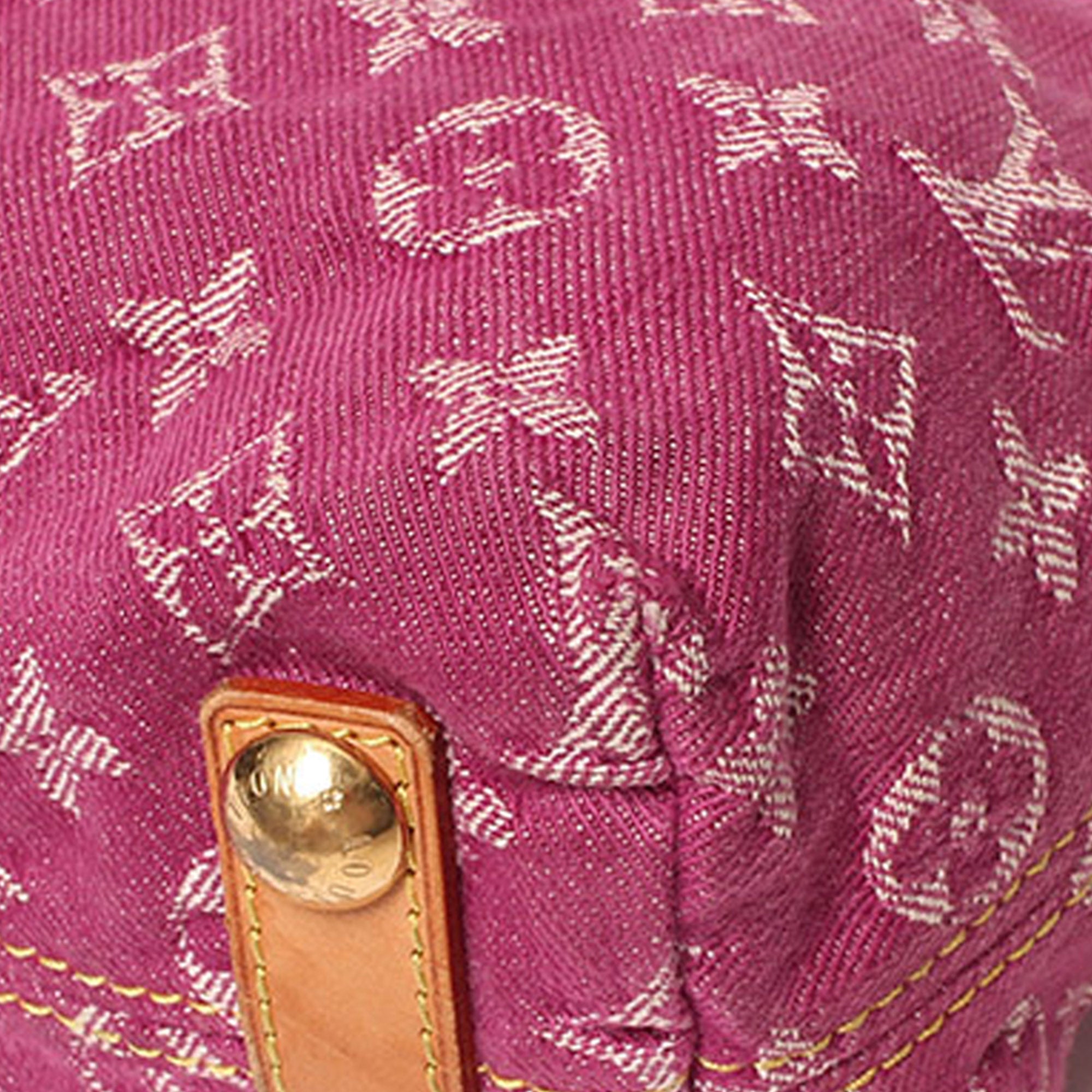 Louis Vuitton Fucshia Pink Monogram Denim Baggy PM – Vault 55