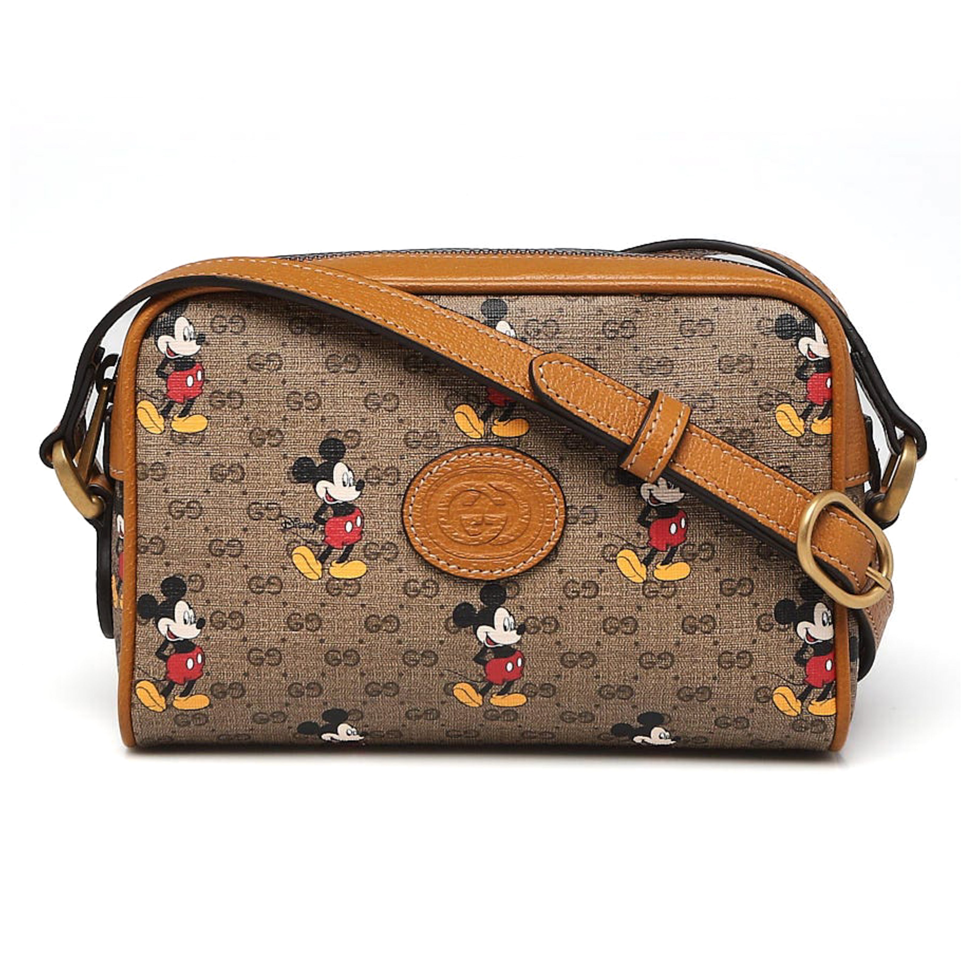 Gucci x Disney Vintage GG Supreme Mickey Mouse Shopping Tote