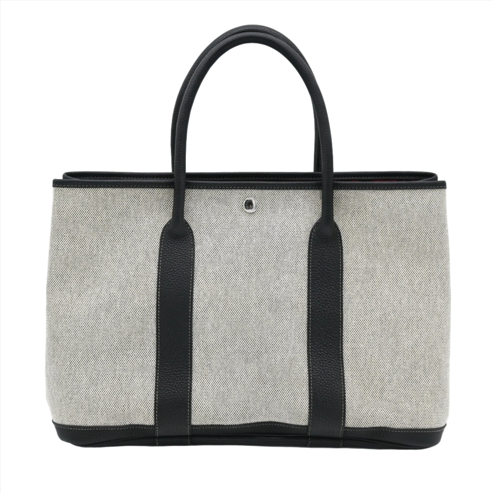 Hermes Garden Party 36 MM Tote Gray Black with Limited Edition Interior - Vault 55 | Preowned Designer Handbags