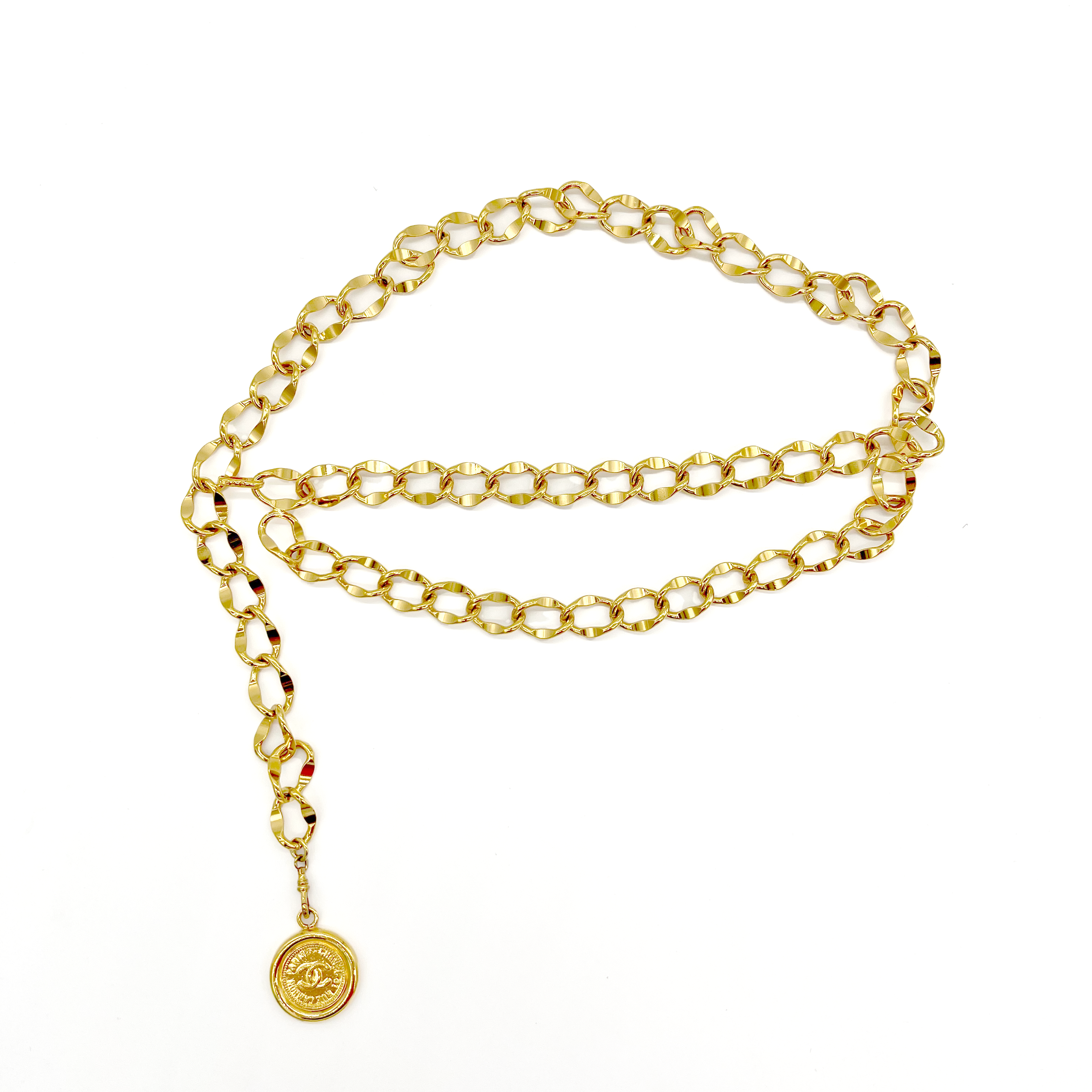 CHANEL Chanel CC Coco Mark Gold Chain Belt - Vault 55