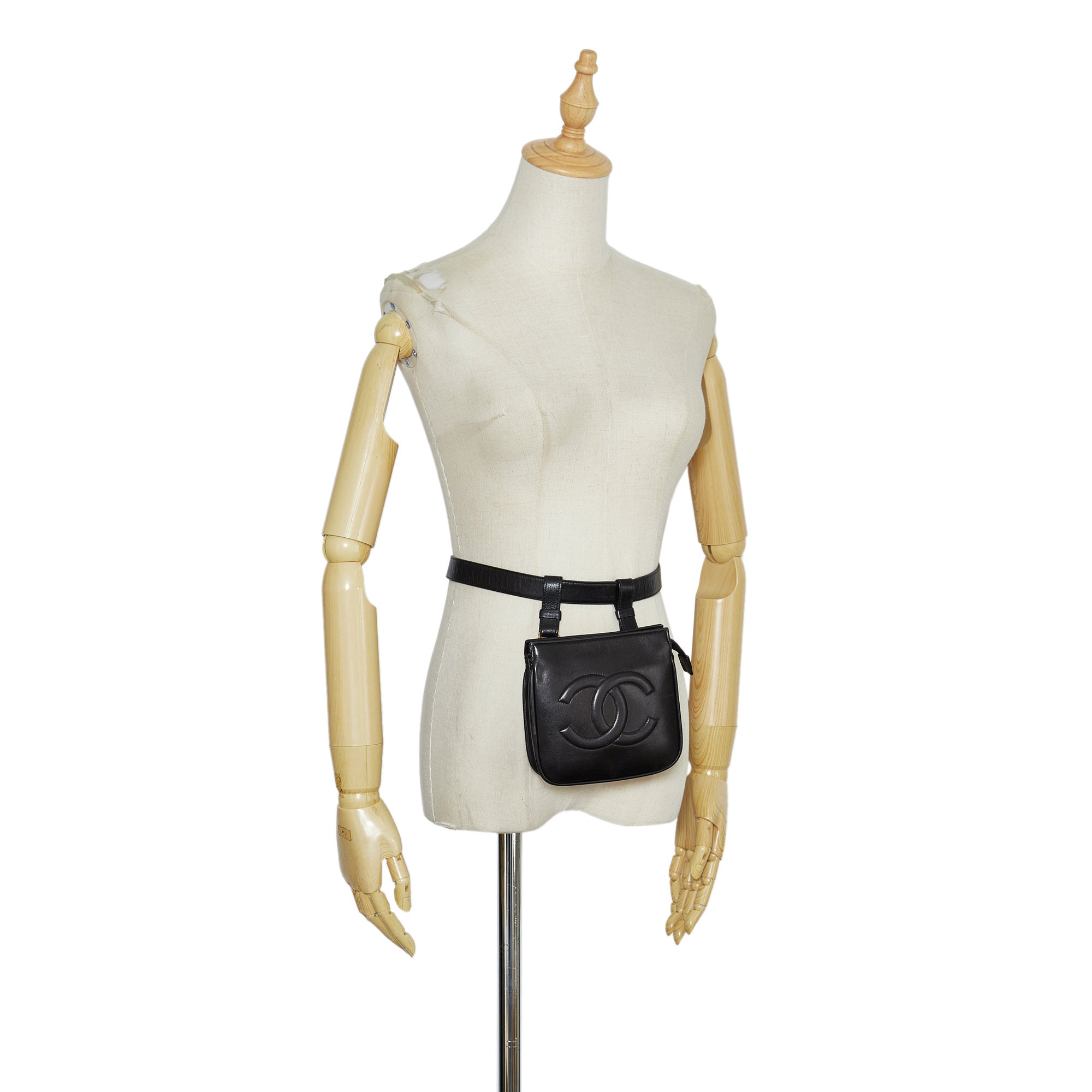 CHANEL Chanel CC Belt Bag Black Lambskin - Vault 55
