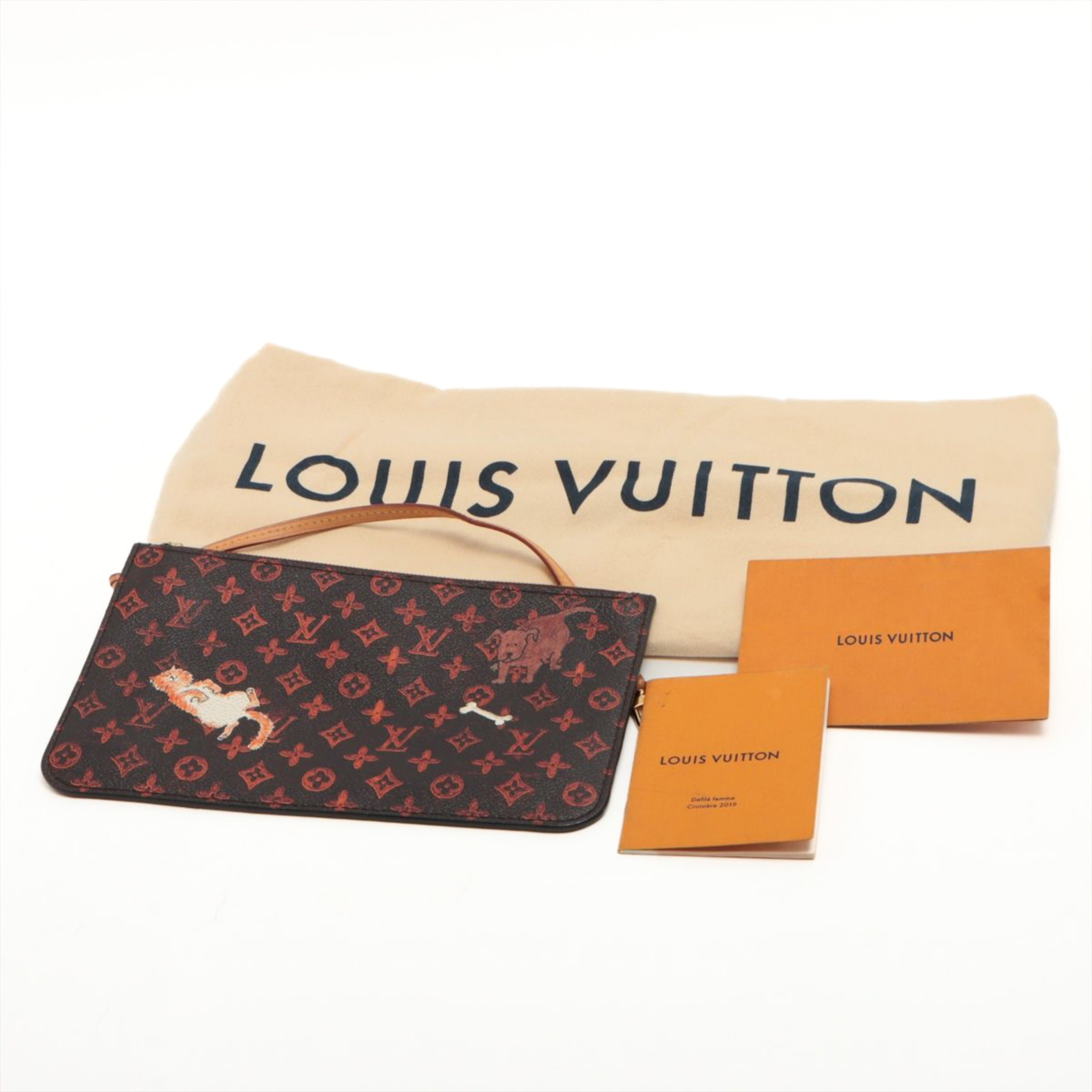 Louis Vuitton, Bags, Louis Vuitton Catogram Neverfull Pochette Clutch