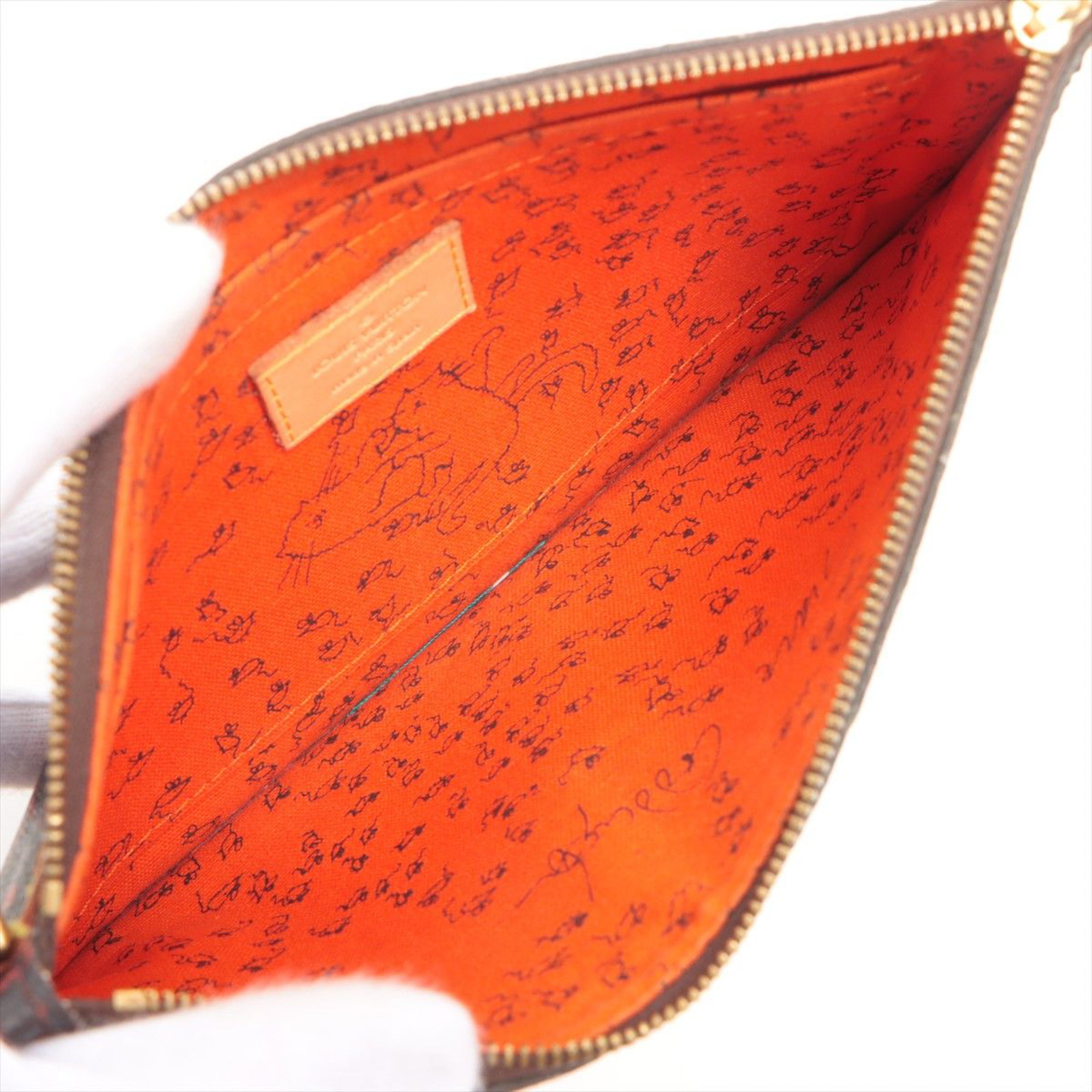 Louis Vuitton x Grace Coddington Neverfull Catogram (Without Pouch) MM  Orange Lining