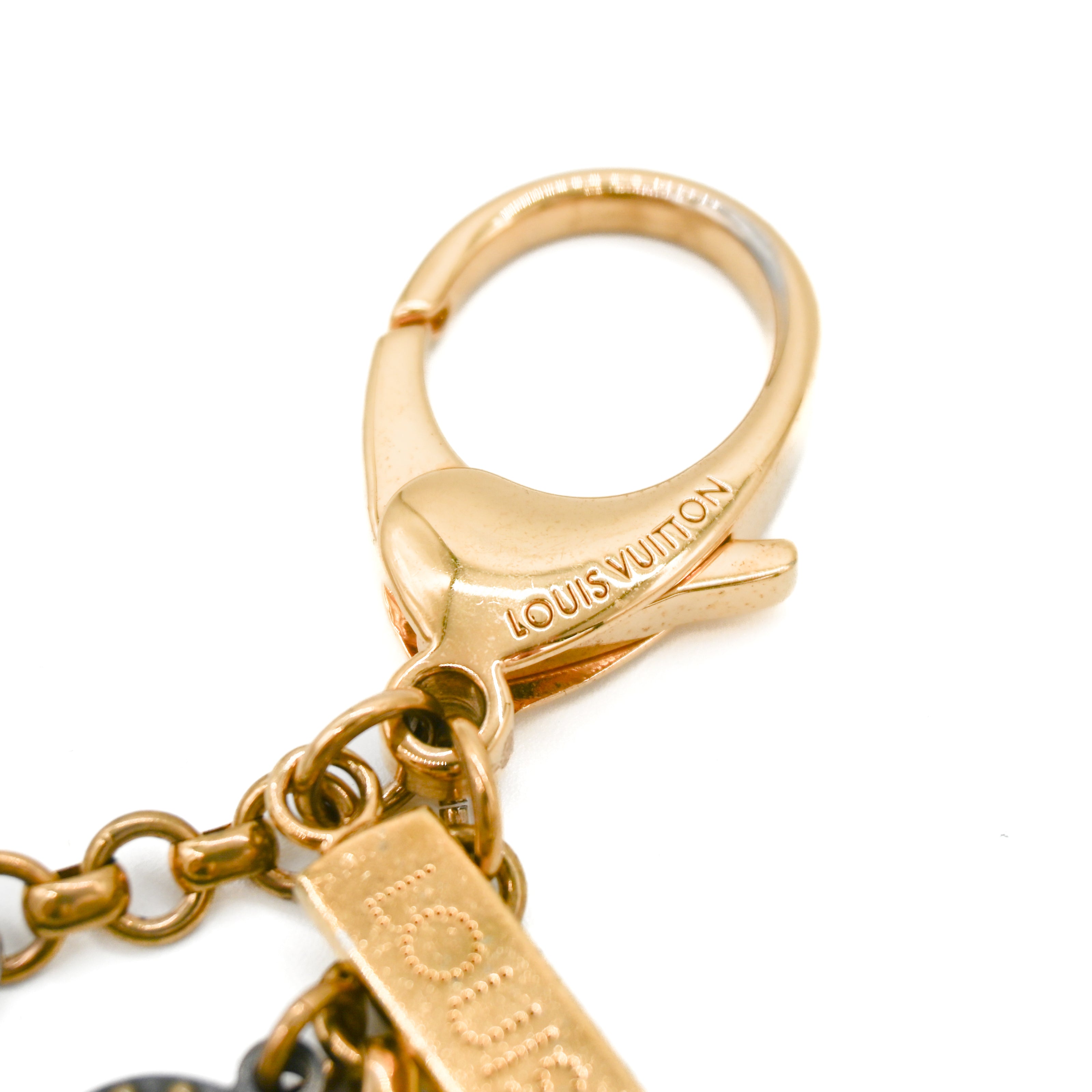 LOUIS VUITTON Bijoux Sac Tapage Key Chain Bag Charm Gold