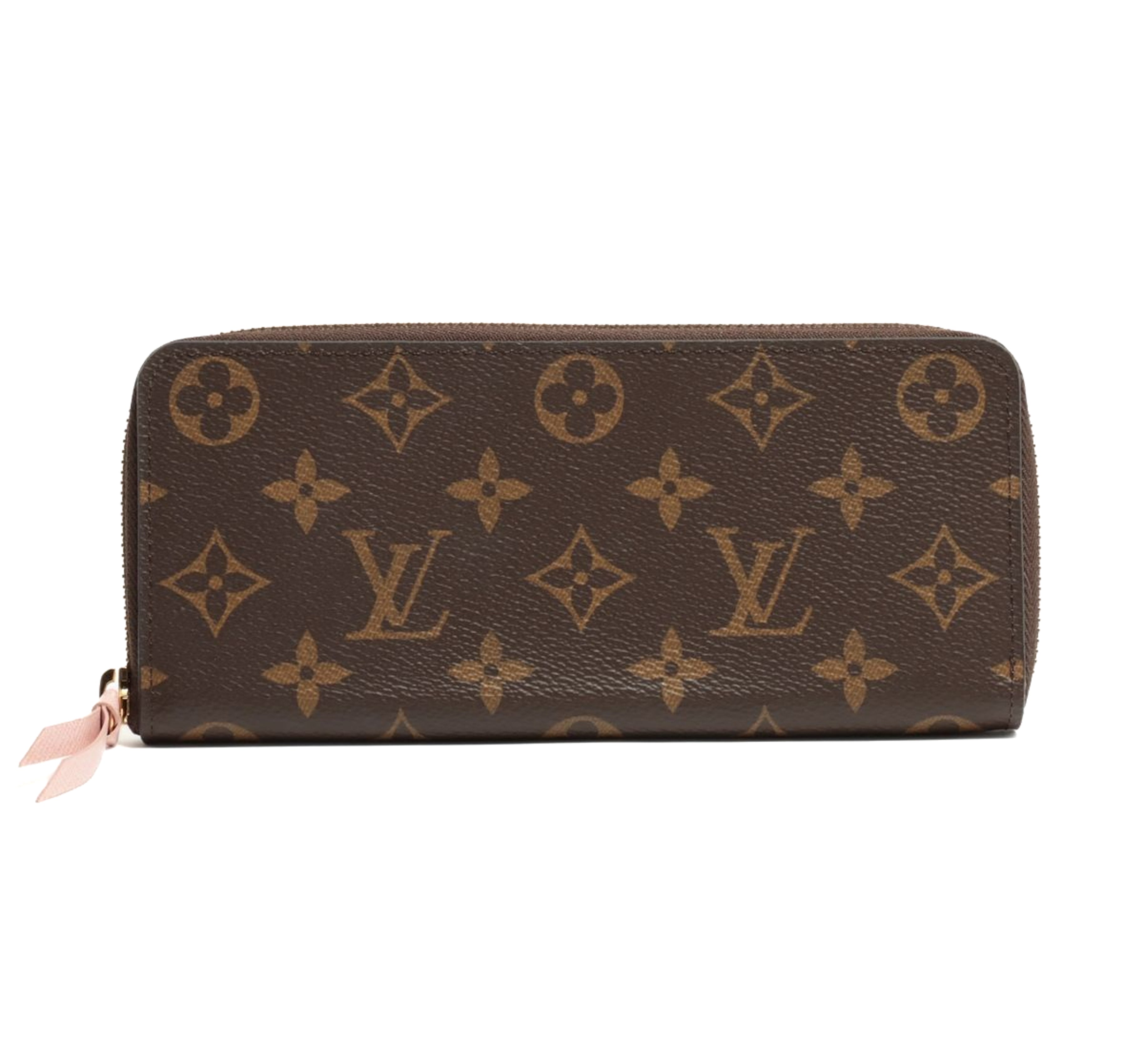 LOUIS VUITTON Louis Vuitton Clémence Zippy Wallet Monogram Rose Ballerine - Vault 55