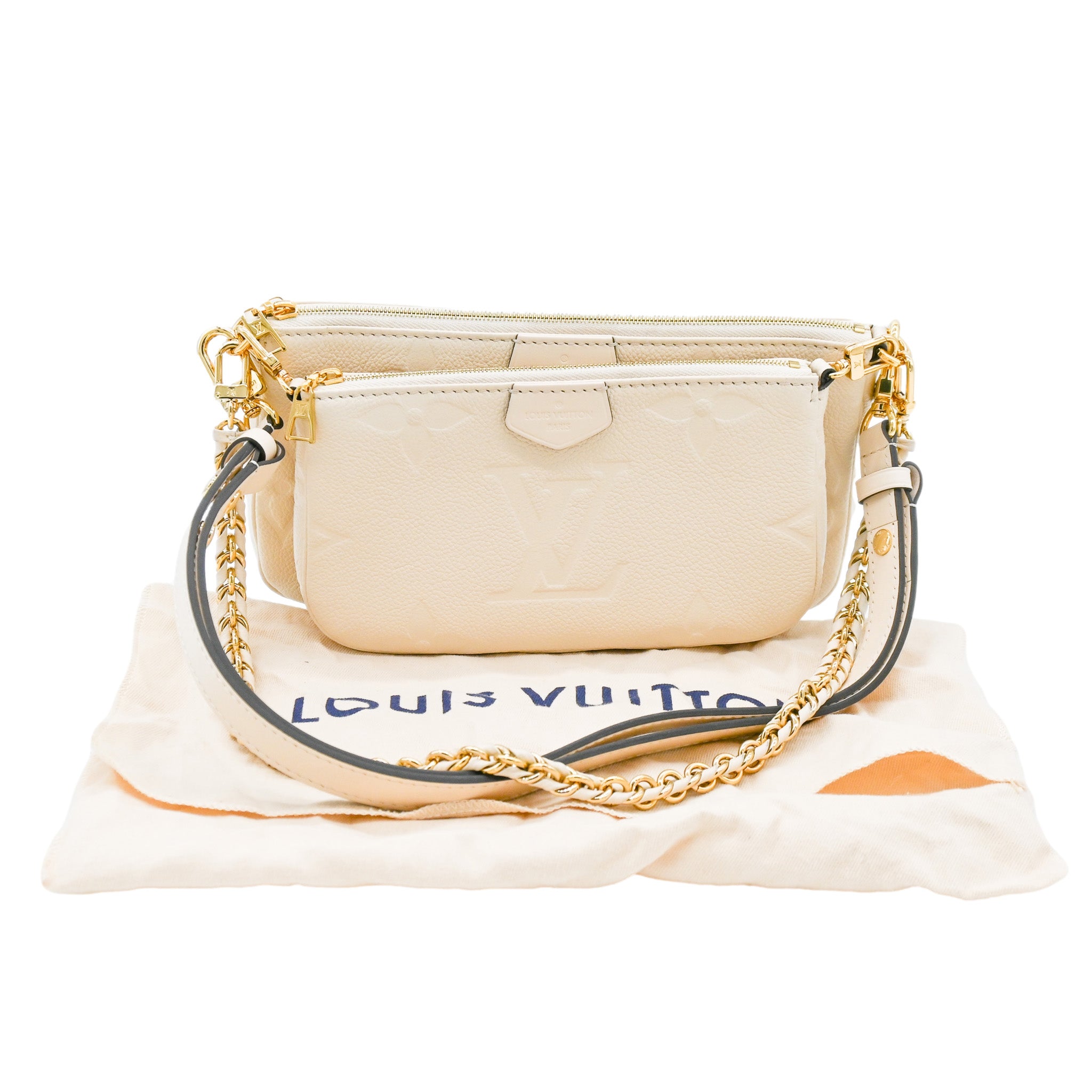 LOUIS VUITTON Louis Vuitton Giant Multi Pochette Accessories Cream - Vault 55