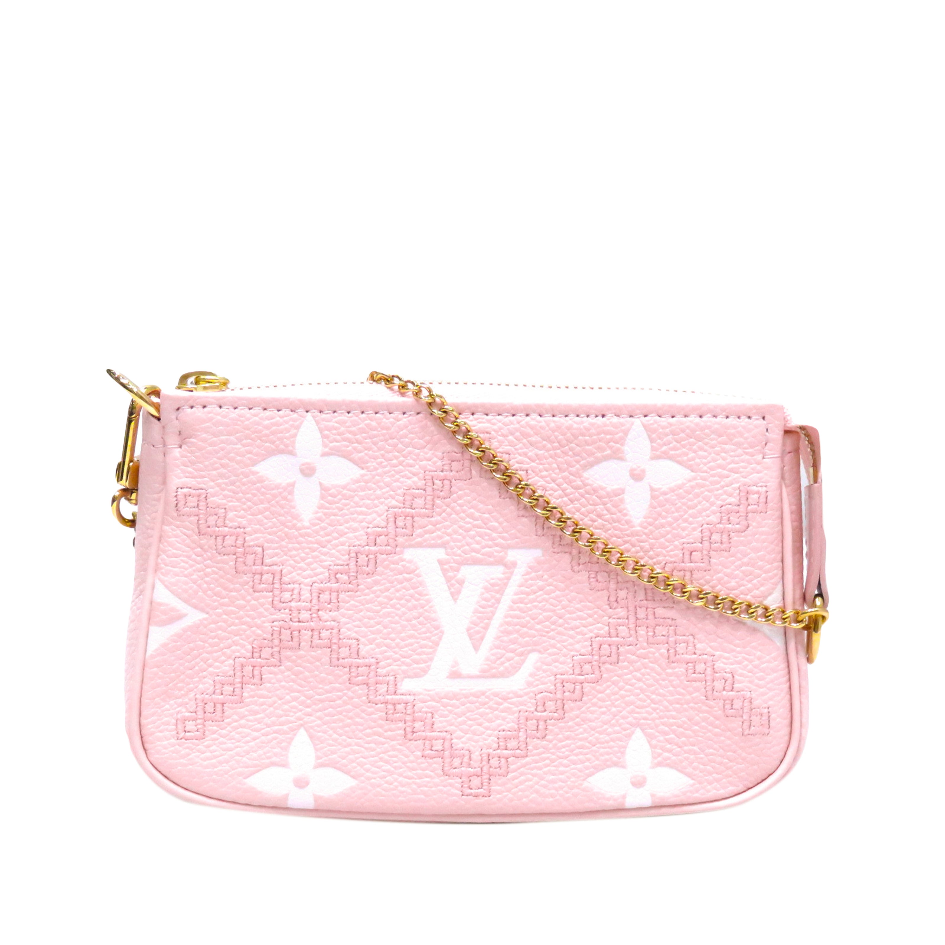 Louis Vuitton Empreinte Monogram Giant Mini Pochette Accessories Pink