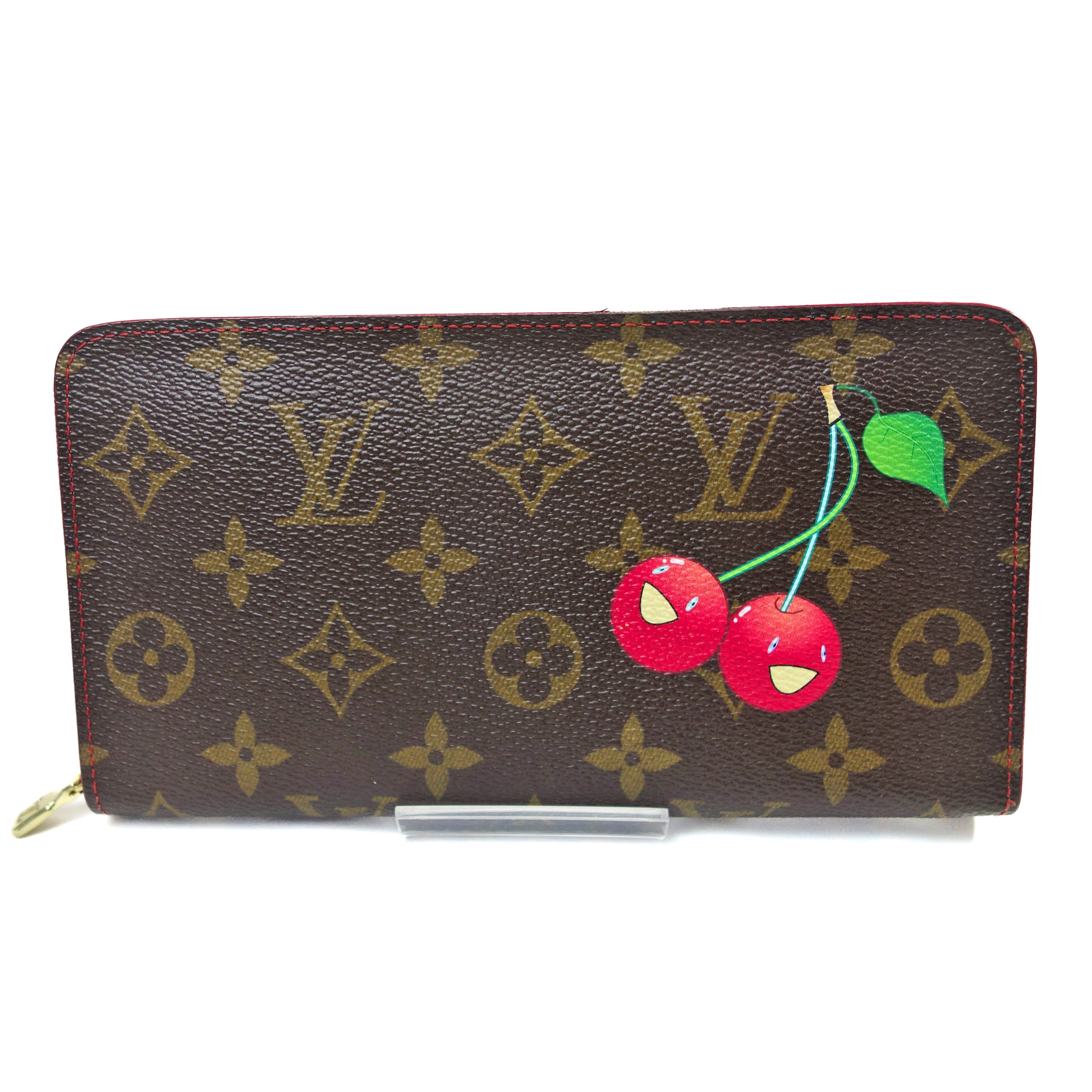 LOUIS VUITTON Louis Vuitton x Takashi Murakami Monogram Cherry Zipped Wallet - Vault 55