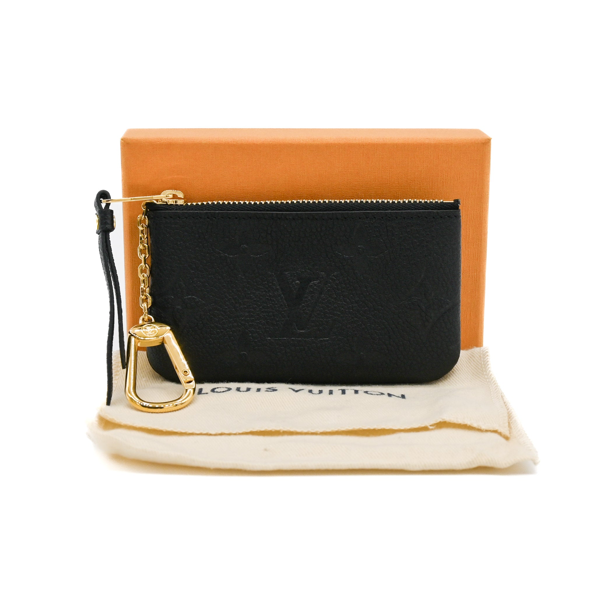 Louis Vuitton Black Empreinte Pochette Clès Key Pouch - Vault 55 | Authentic Preowned Luxury