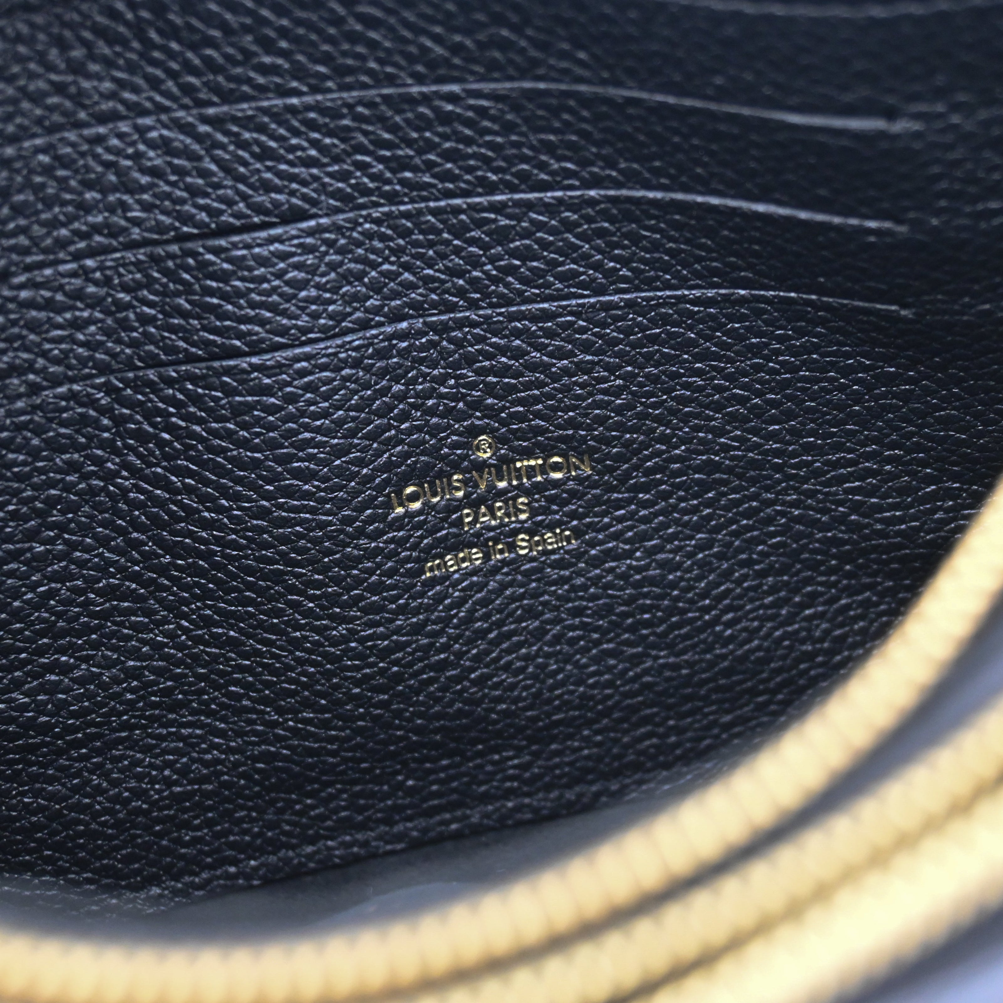 Louis Vuitton Blue Monogram Empreinte Double Zip Pochette Dark