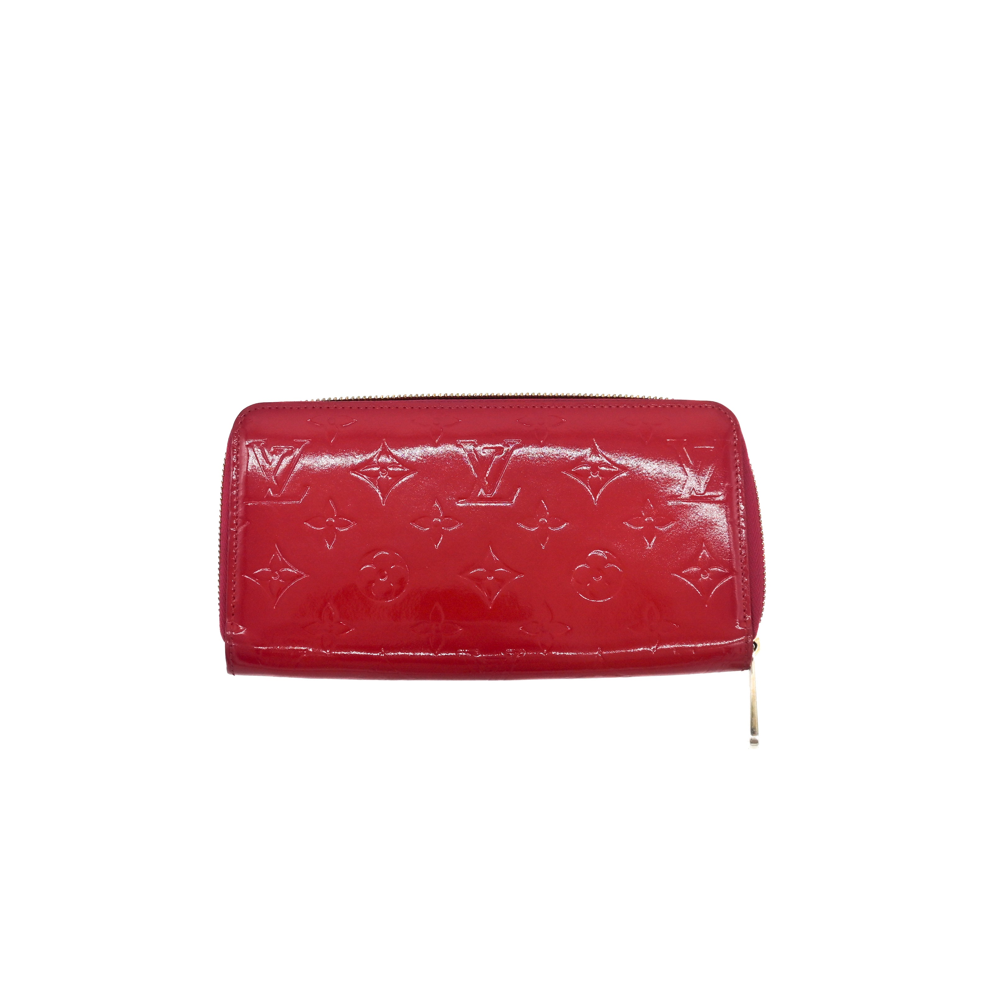 Louis Vuitton Red Monogram Vernis Zippy Wallet – Vault 55