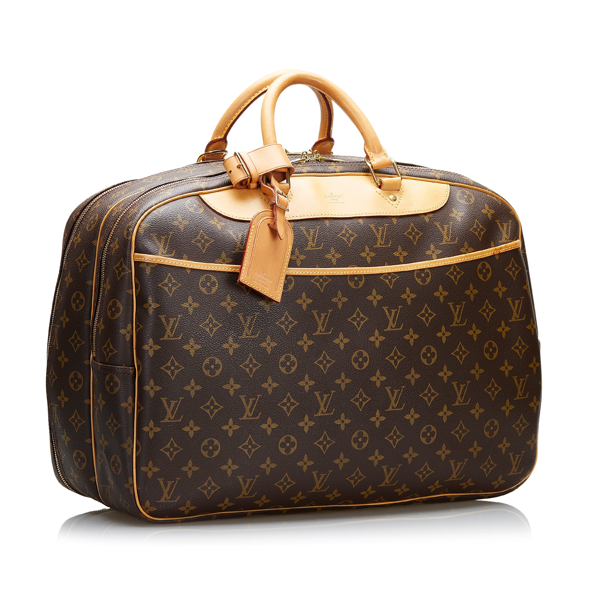 Louis Vuitton Alize 24 Heures Monogram Canvas Travel Bag + Strap