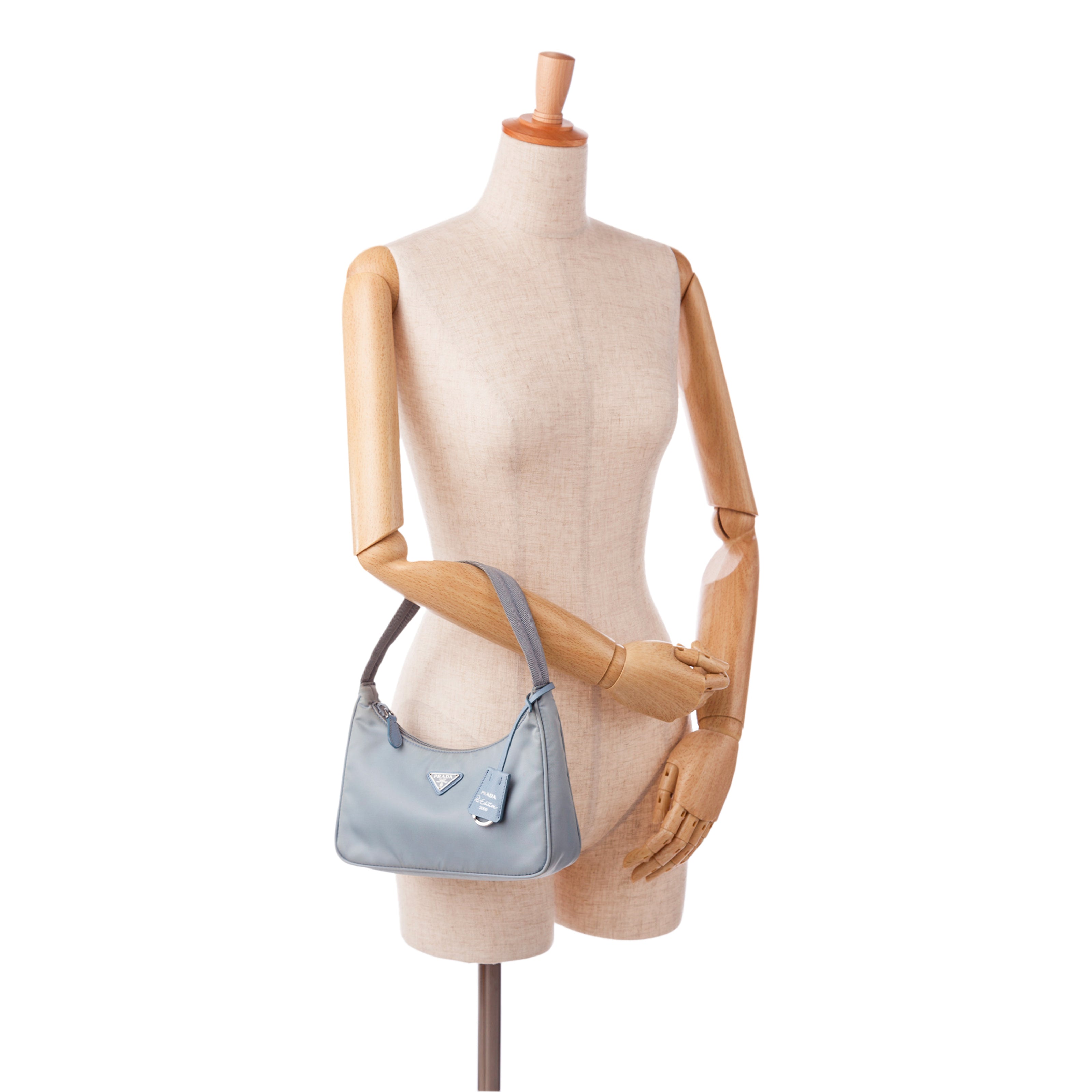 Re-Nylon Prada Re-Edition 2000 Mini-bag, Women, Cornflower