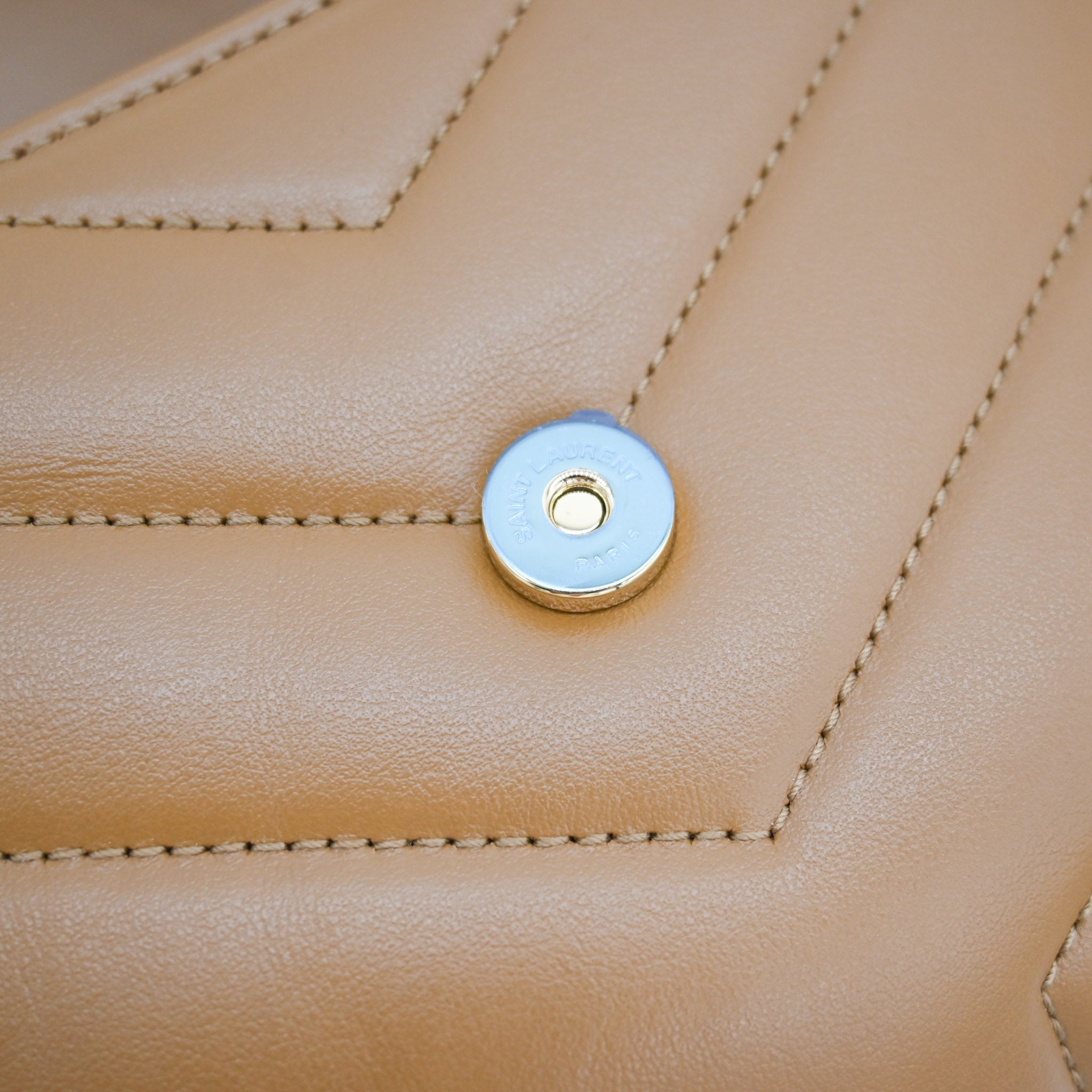 Saint Laurent Toy LouLou Crossbody Natural Tan - Vault 55 | Preowned Designer Handbags