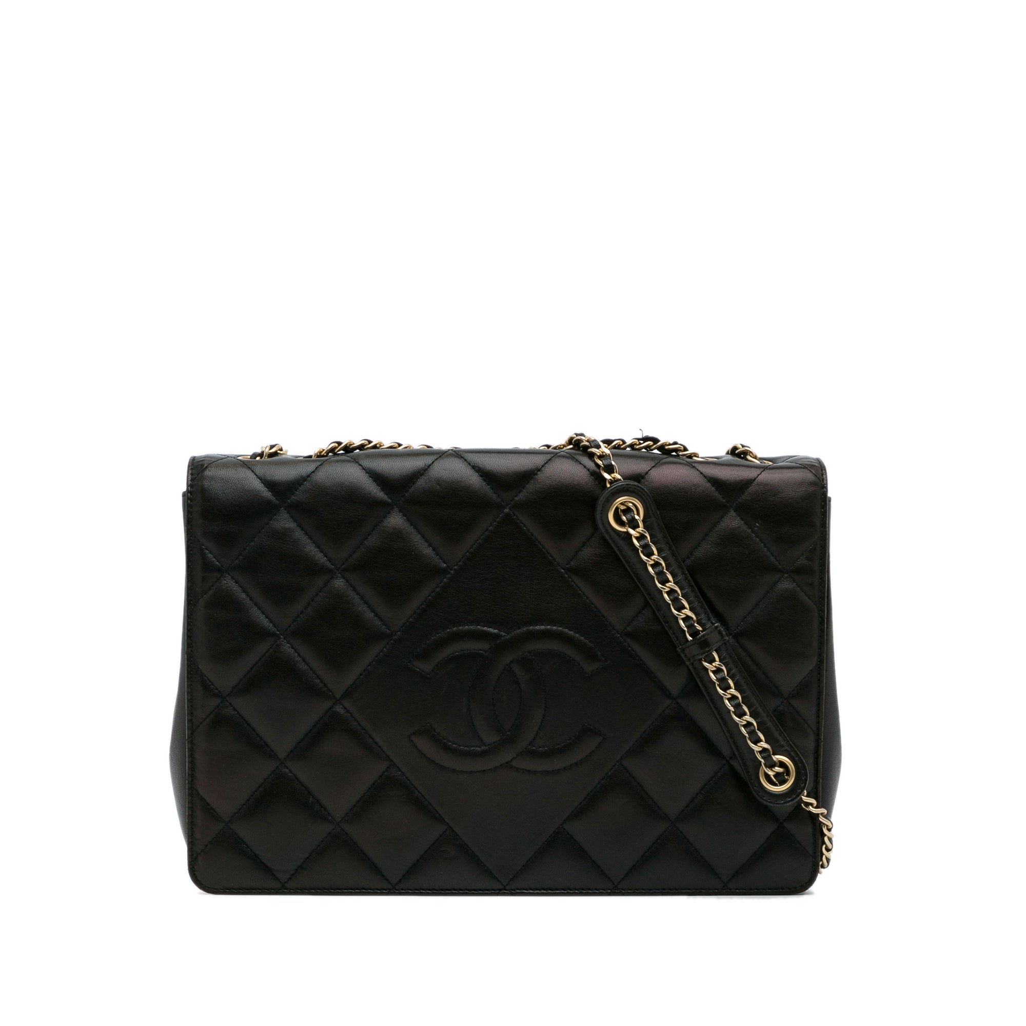 CHANEL Chanel CC Quilted Flap Bag Black - Vault 55
