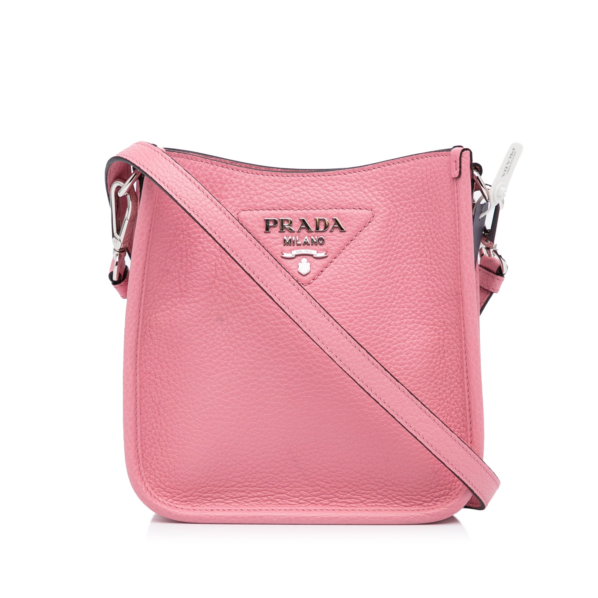 PRADA NEW DROP Prada Leather Mini Crossbody Bag Pink - Vault 55