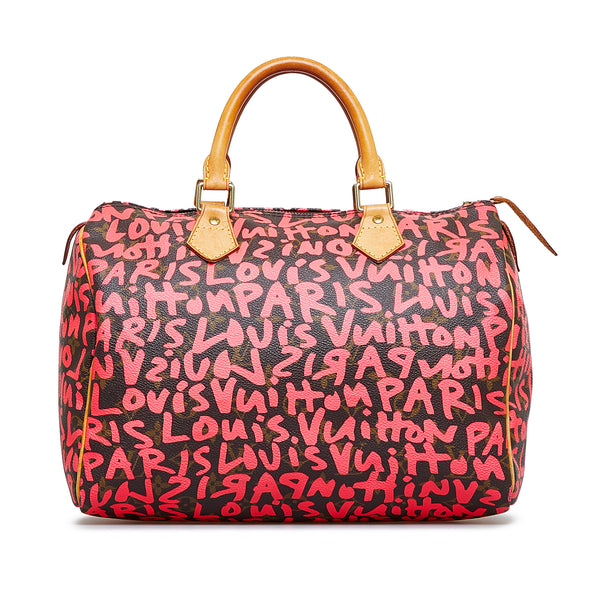 Only 838.00 usd for Stephen Sprouse Pink Graffiti Monogram Speedy