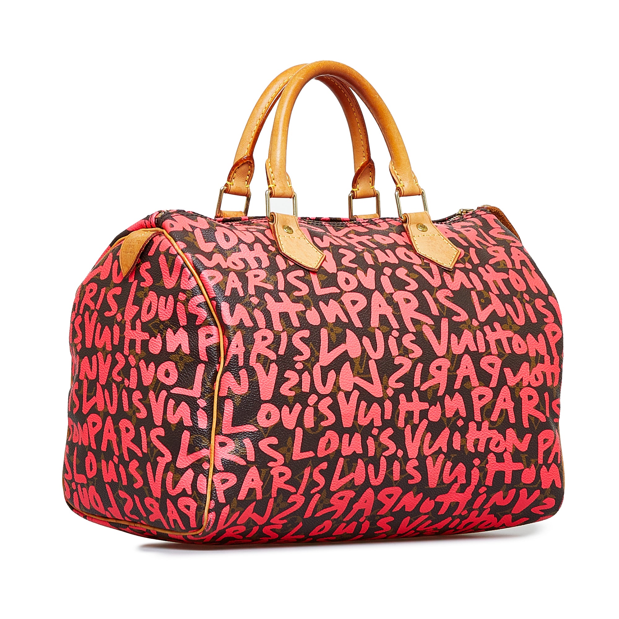 Stephen Sprouse x Louis Vuitton Monogram Pink Graffiti Speedy 30  QJB0FZ2TPB123