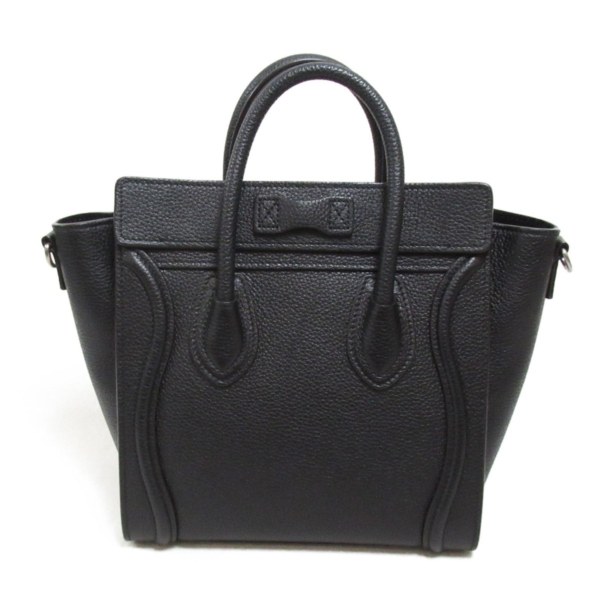 Celine Black Nano Luggage Crossbody Bag