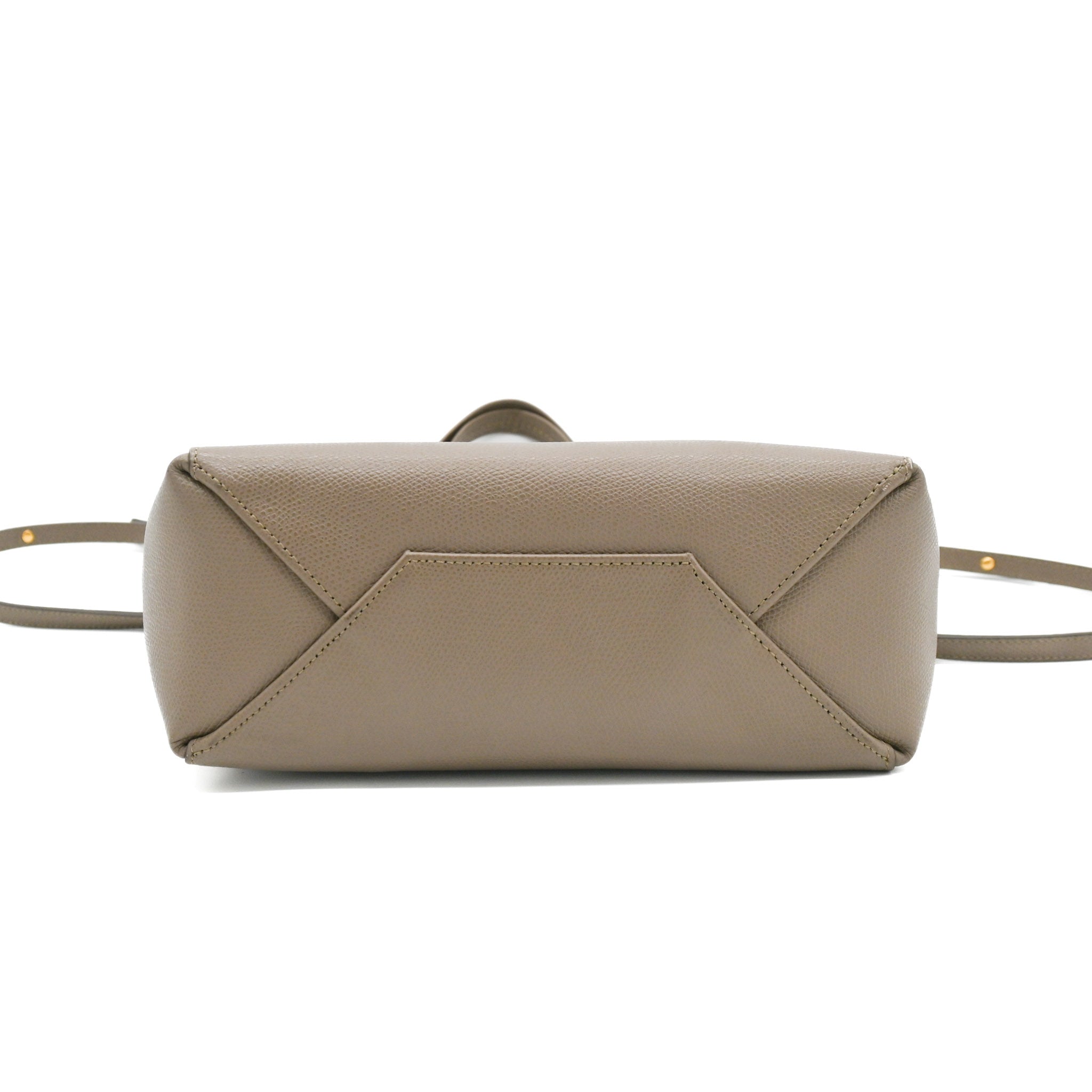 Celine Small Vertical Cabas Leather Bag in Taupe