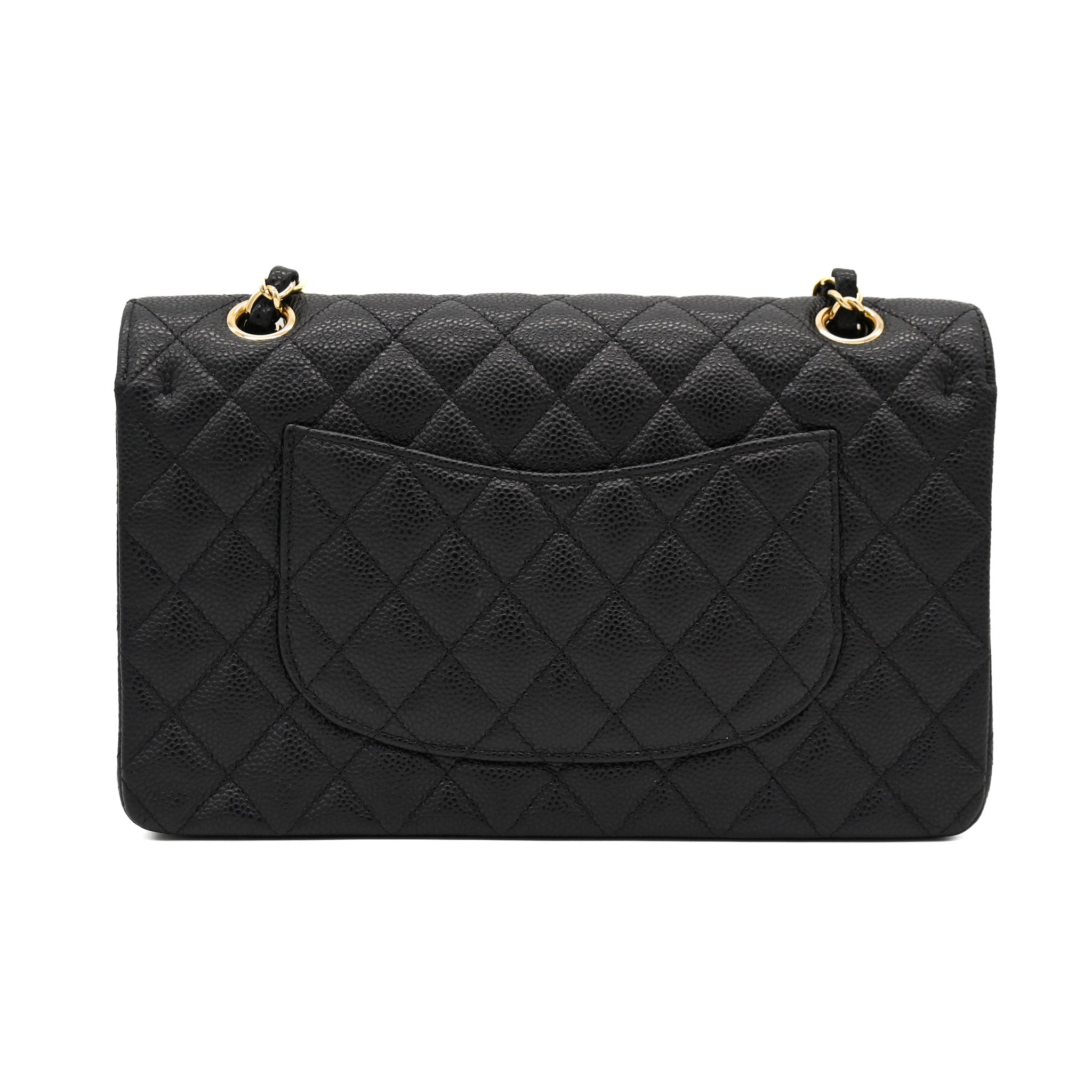 Chanel Classic Double Flap Bag in Caviar Medium Black with Gold Hardware - Vault 55 | Authentic Preowned Luxury