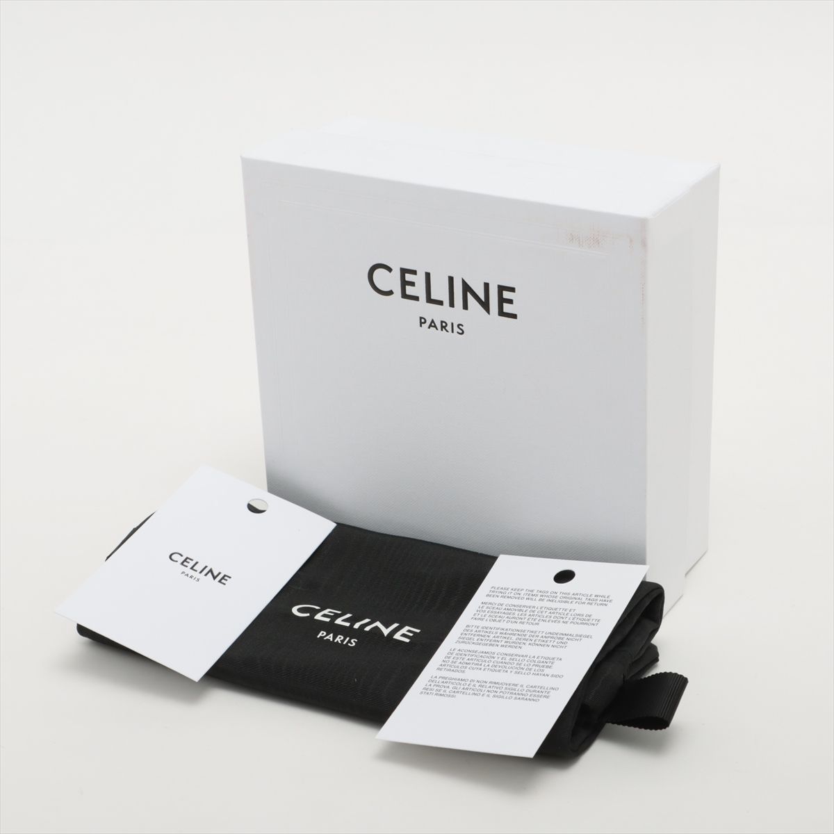 Celine - Mini Claude in Shiny Calfskin Leather - Black - for Women