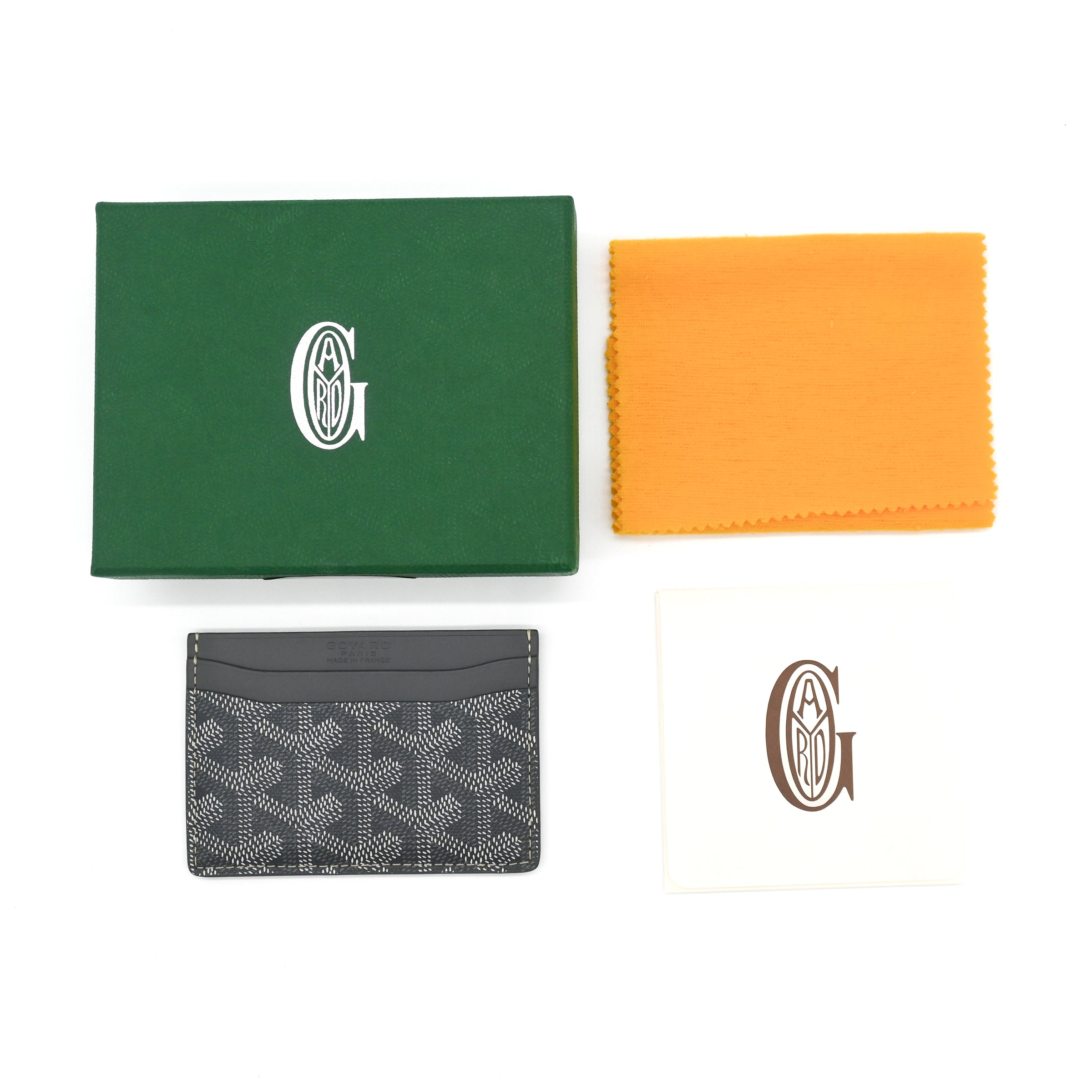 Goyard Grey Goyardine Saint Sulpice Card Wallet