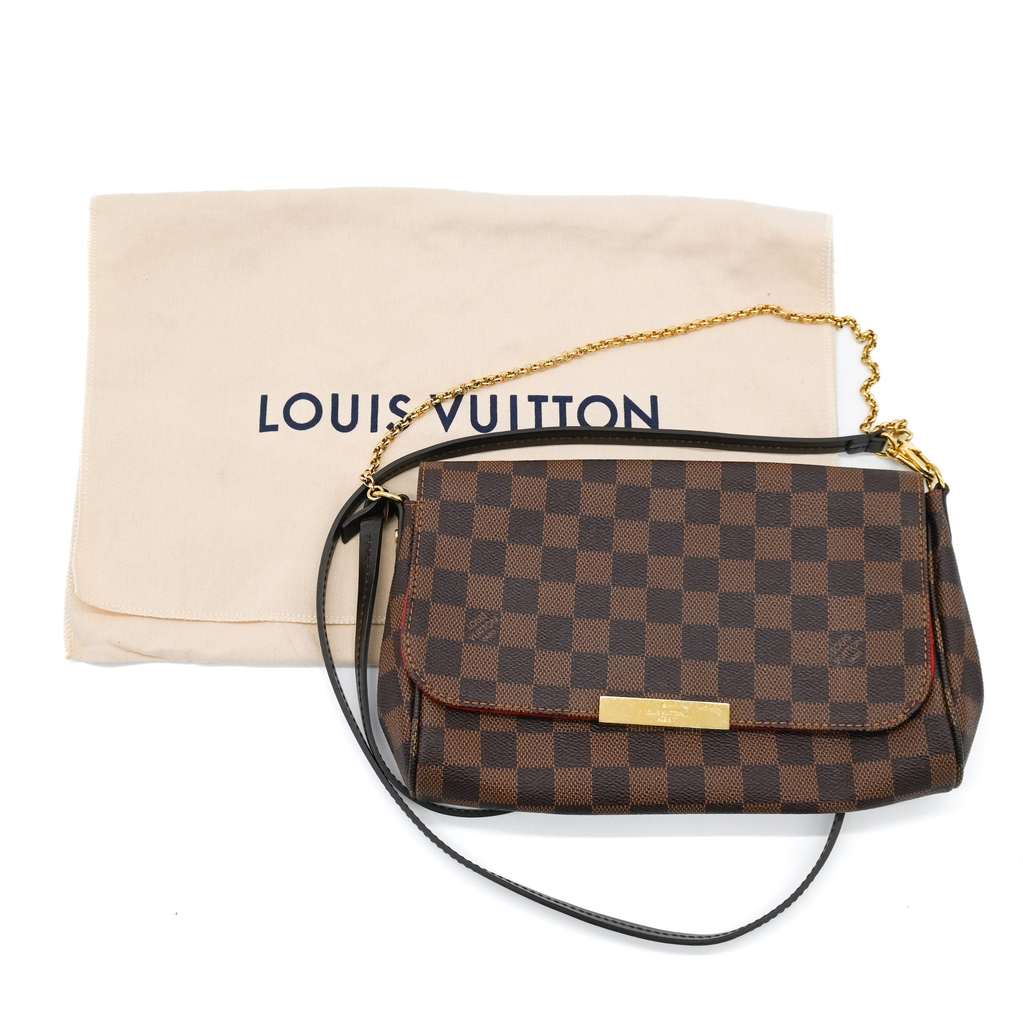 LOUIS VUITTON Louis Vuitton Favorite MM Damier Ebene 2-Way Bag - Vault 55