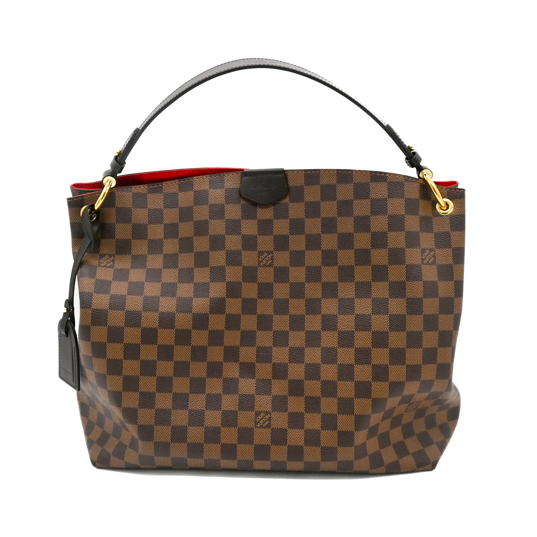 LOUIS VUITTON Louis Vuitton Graceful MM Damier Ebene Shoulder Bag - Vault 55