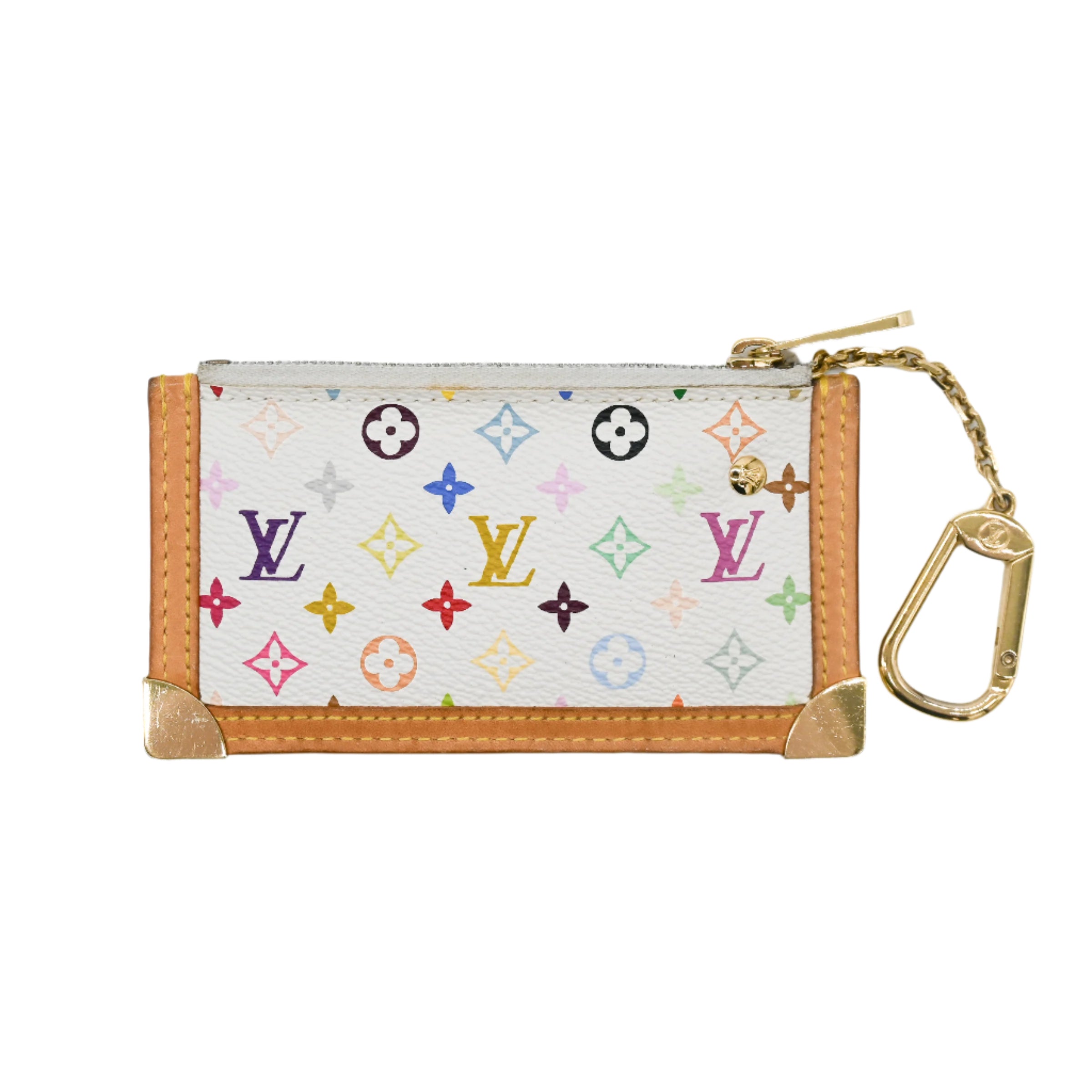 Louis Vuitton x Murakami White Monogram Key Pouch