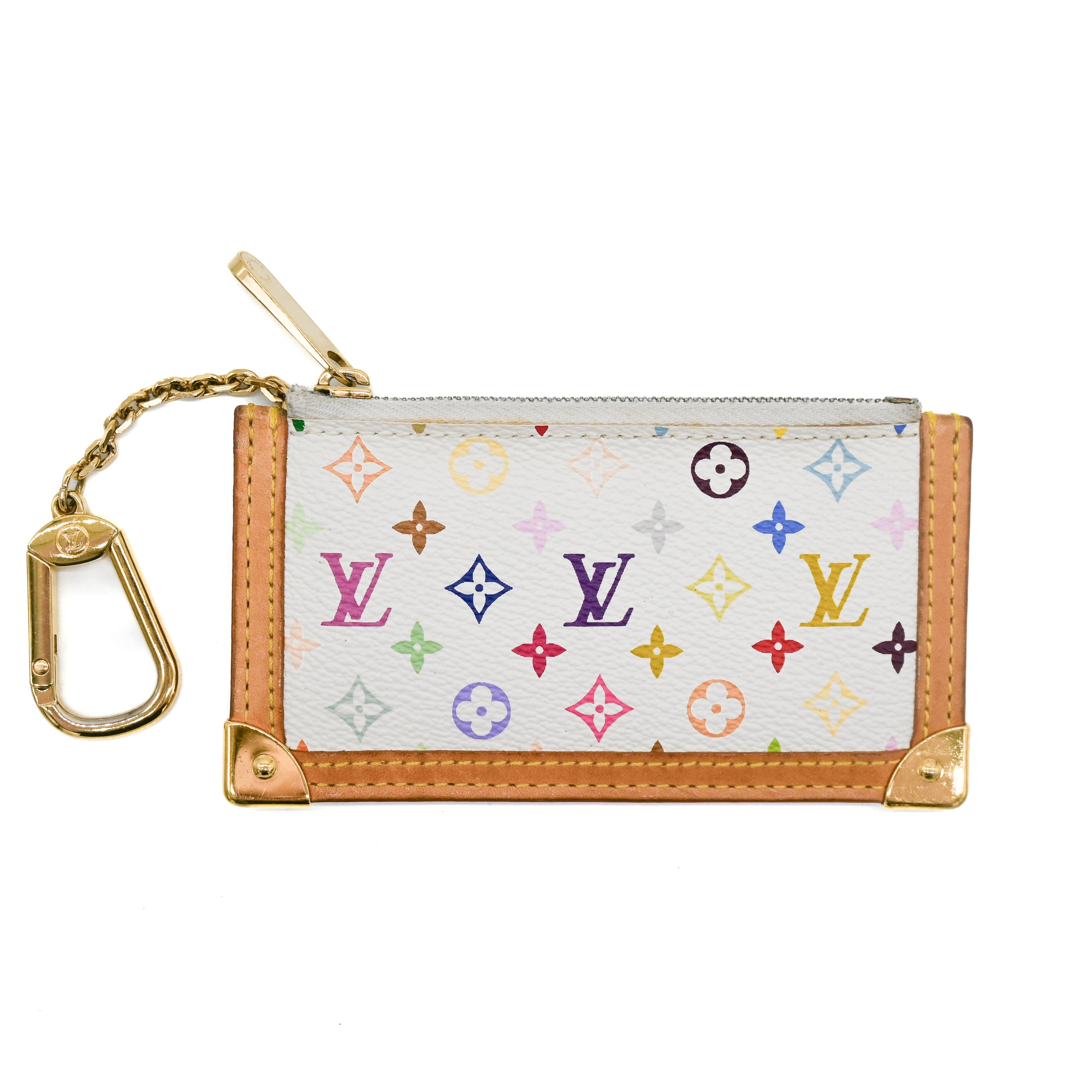 Louis Vuitton x Murakami White Monogram Key Pouch