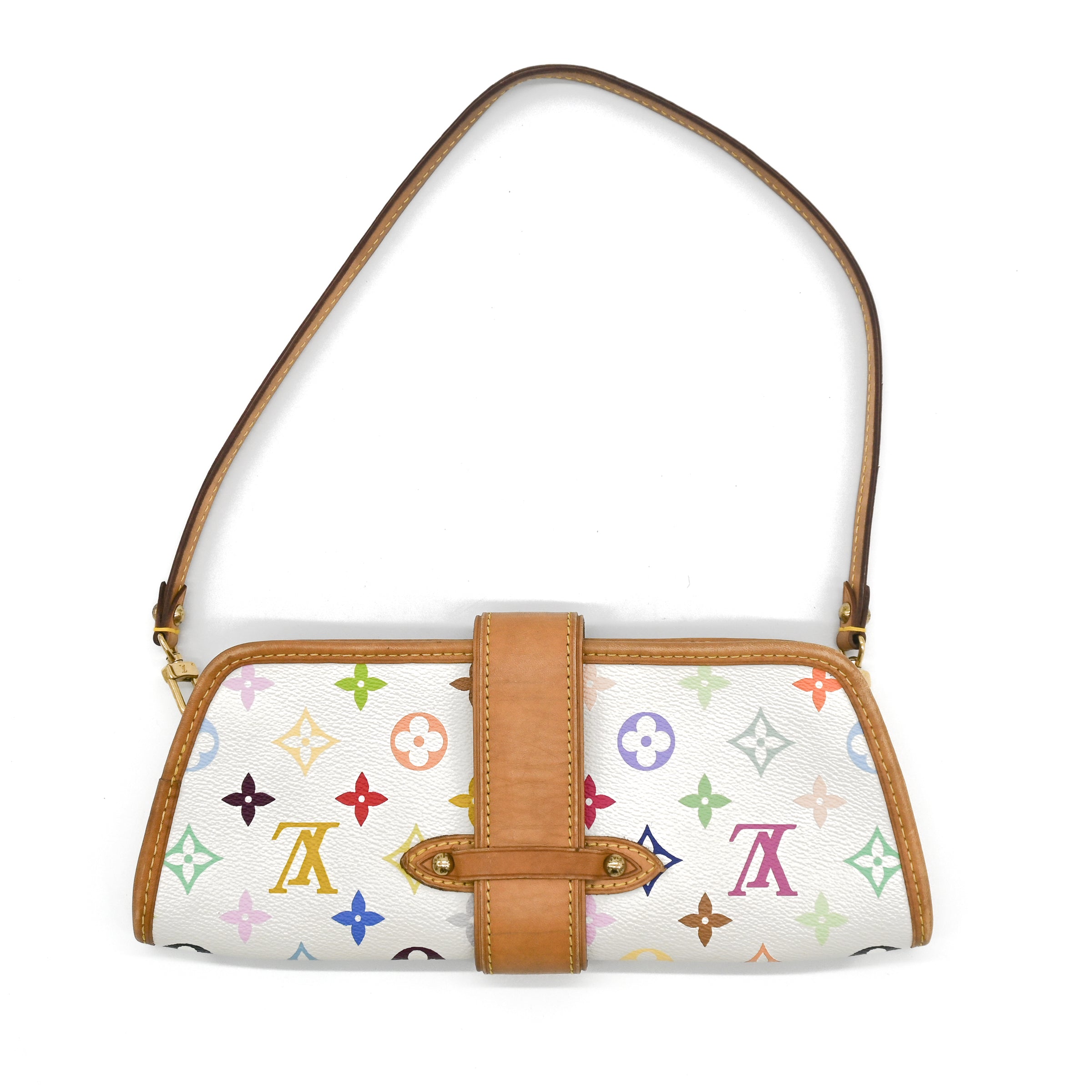 Louis Vuitton x Murakami Vintage White Monogram Shirley Shoulder Bag