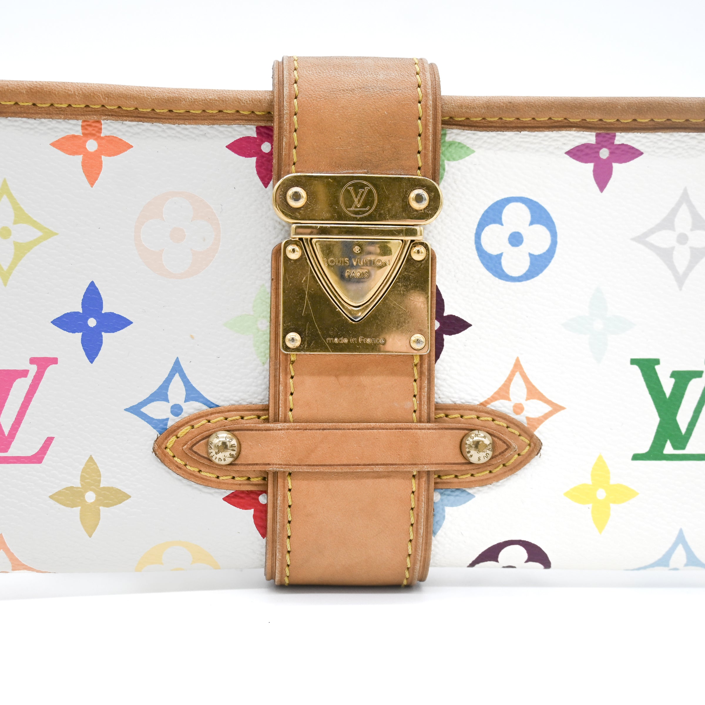 Louis Vuitton x Murakami Vintage White Monogram Shirley Shoulder Bag